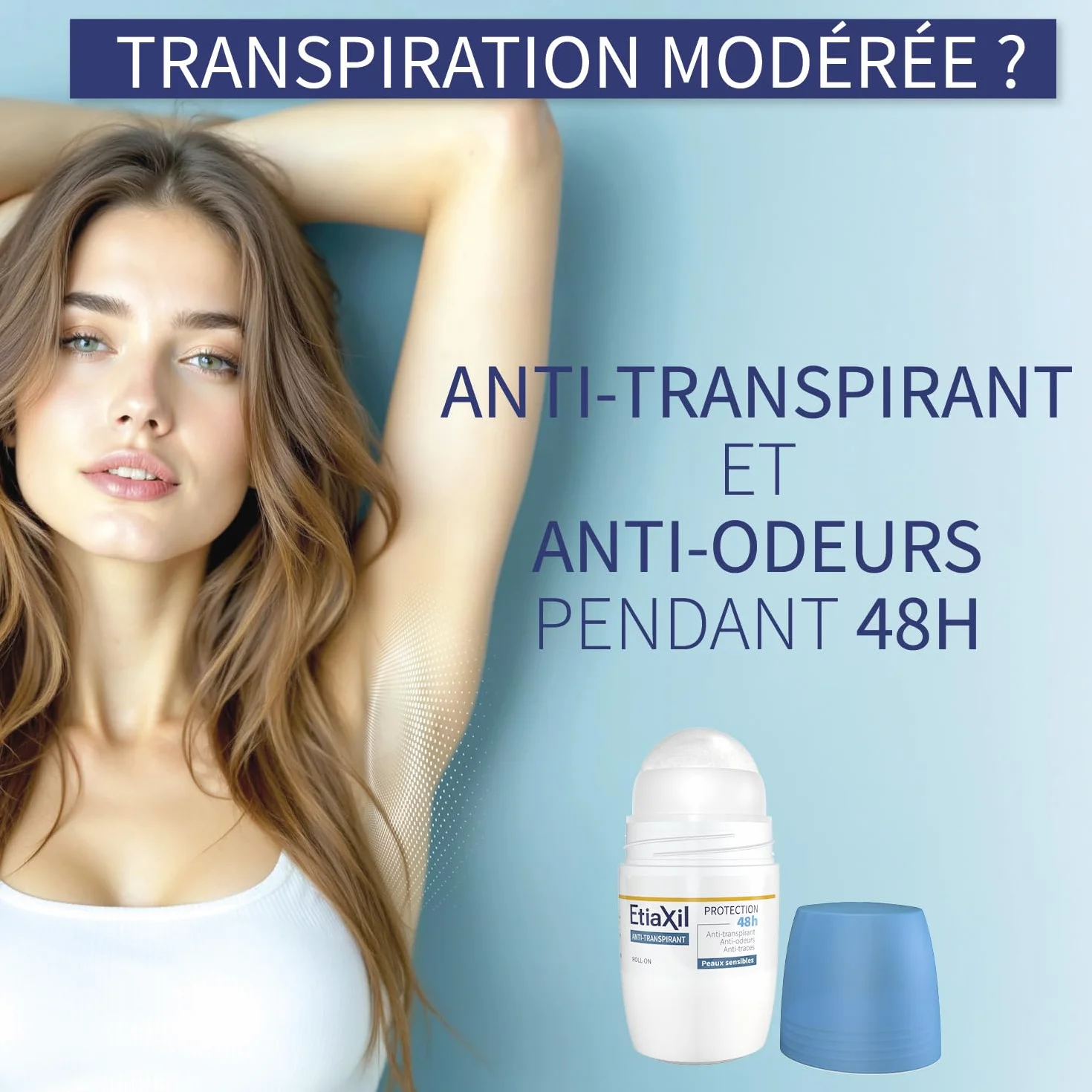 Etiaxil Déodorant Anti-transpirant 48h Roll-On 2x50ml