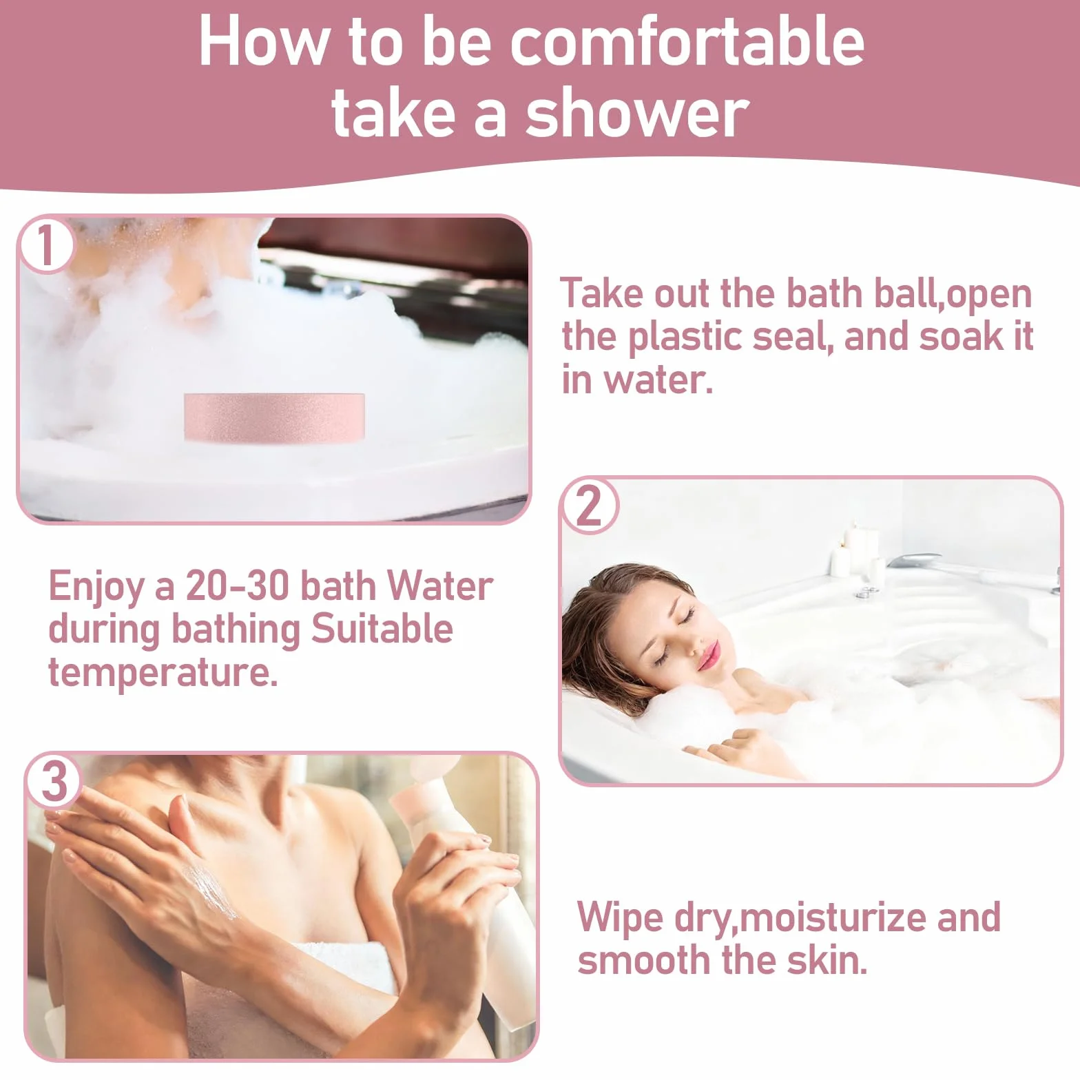 Lot de bombes de bain apaisantes - Bombes de douche naturelles pour détente