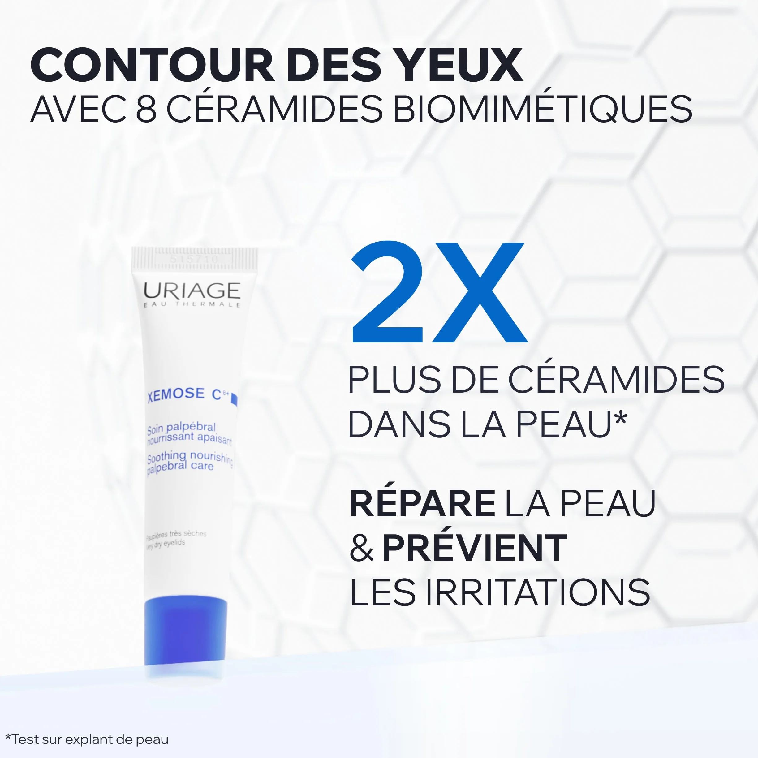 Uriage Xemose Soin Apaisant Contour des Yeux 5% Beurre de Karité Sulfate de Dextran 15ml