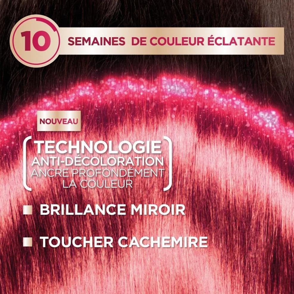Garnier Color Sensation Coloration Châtain Foncé 3.0 Crème Permanente Couvre Cheveux Blancs