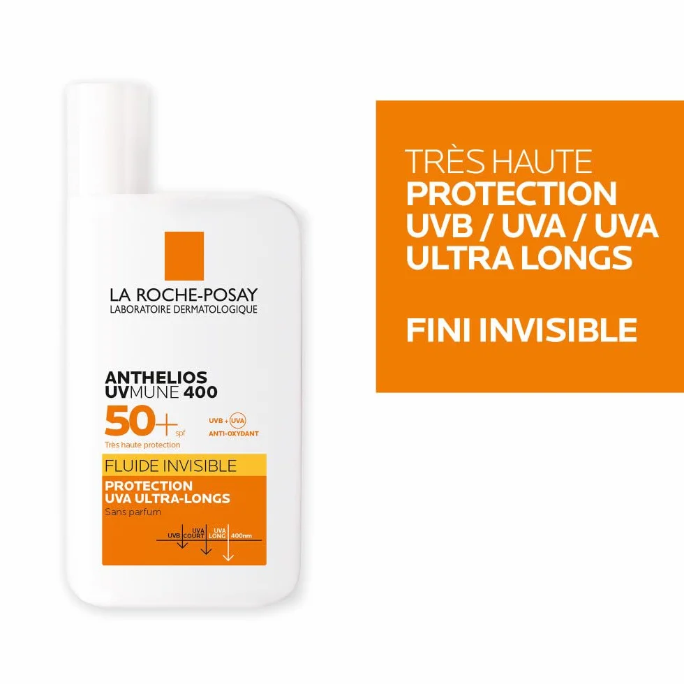 La Roche-Posay Anthelios UVMUNE 400 Fluide Invisible SPF50+ Protection Solaire Visage