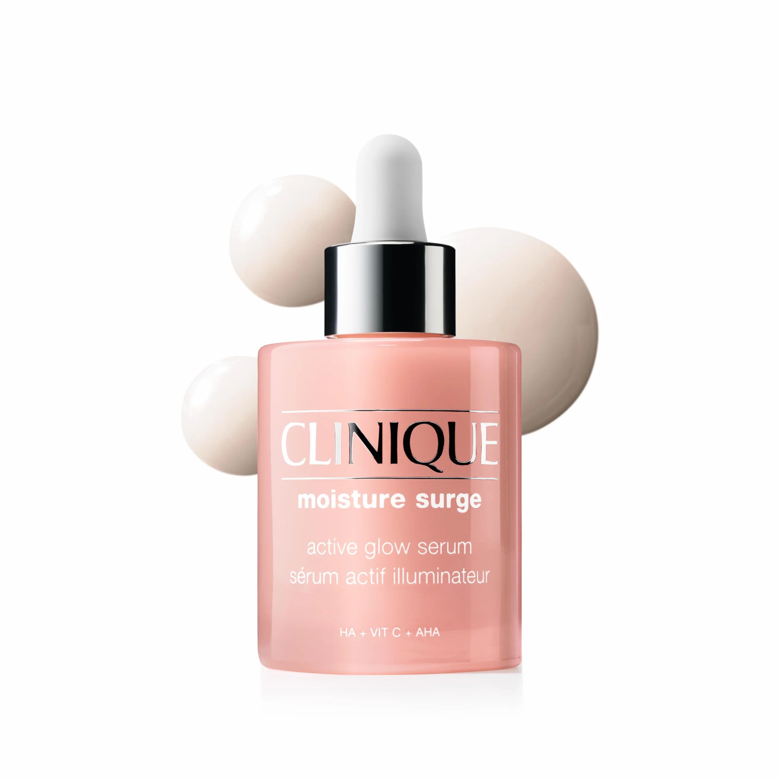 Clinique Moisture Surge Sérum Actif Illuminateur avec 5% d'Acide Lactique, Vitamine C + Acide Hyaluronique, Sérum hydratant, léger + non-gras
