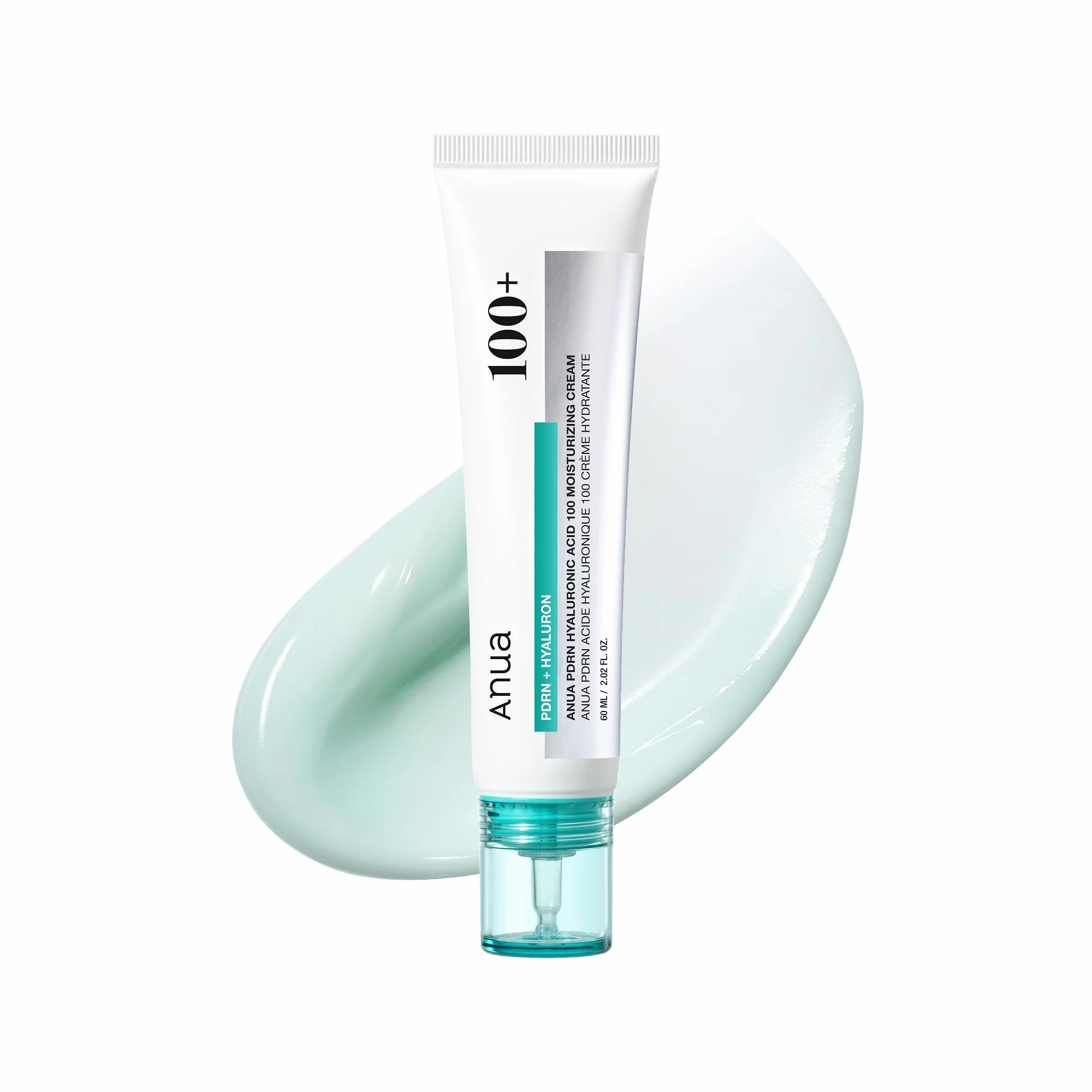 Anua PDRN Crème Hydratante Visage – Crème Hydratante à l’Acide Hyaluronique, Éclat & Hydratation, Peau Sèche & Sensible, Skincare Coréenne, 60ml