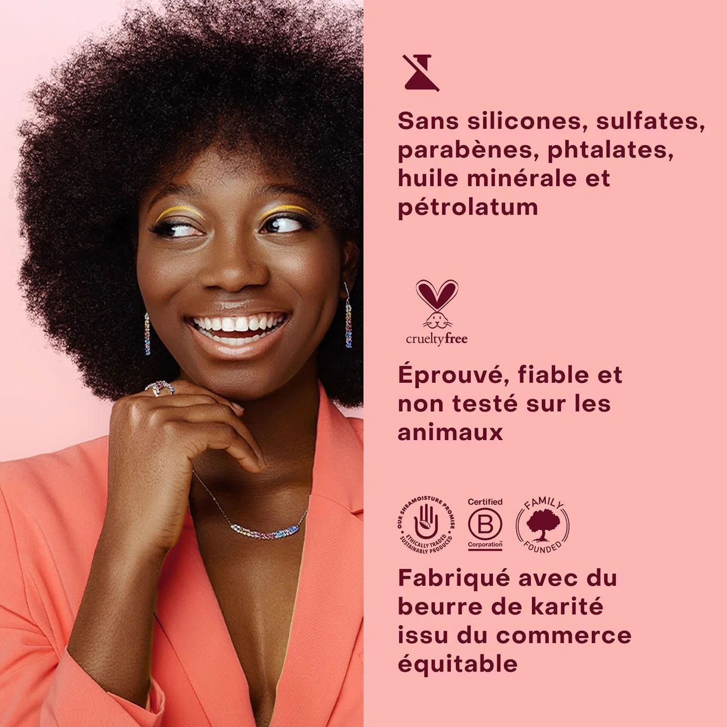 SheaMoisture Coffret Curl & Shine Shampooing Après-Shampooing Soin Sans Rinçage Cheveux Bouclés Hydratation Anti-Frisottis