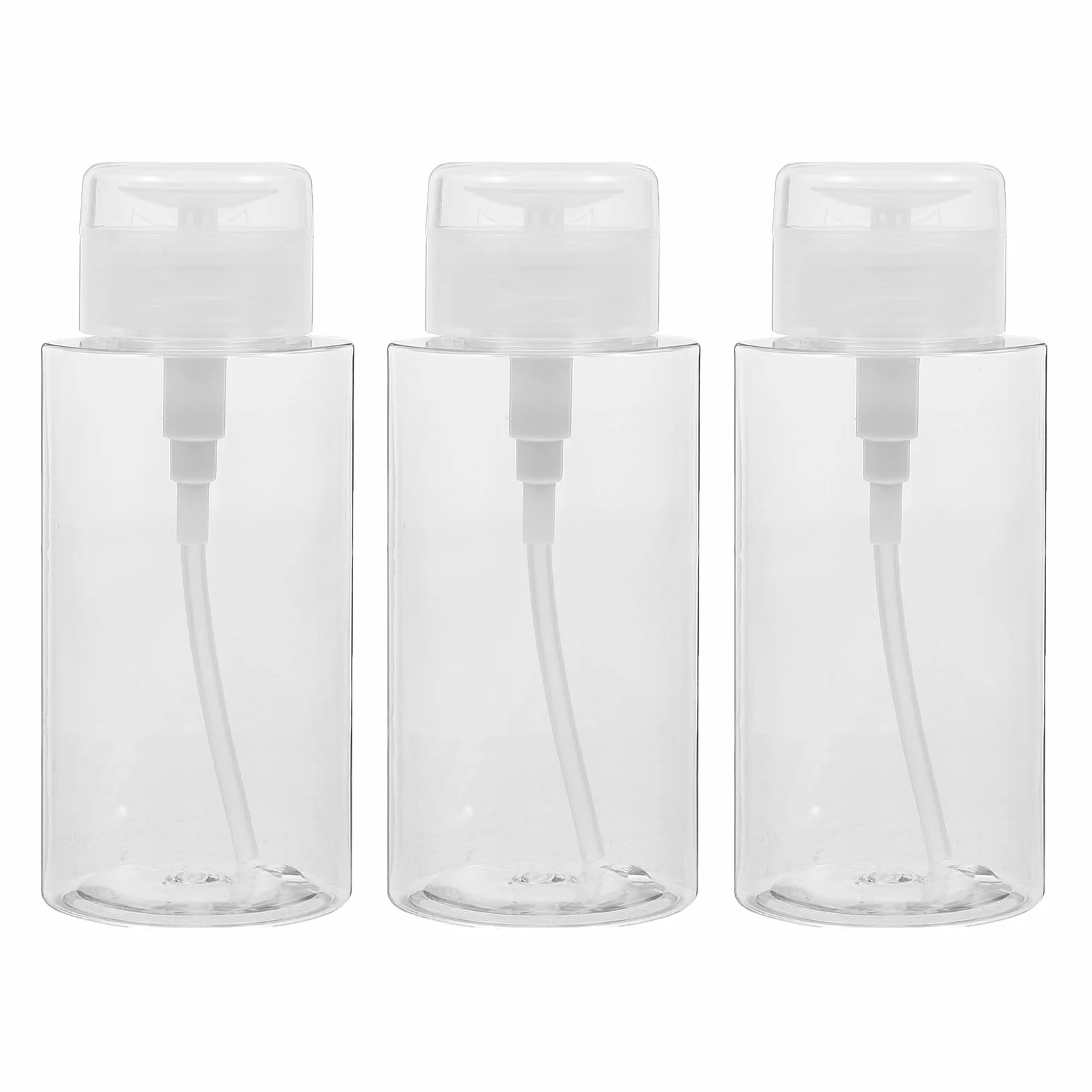 3pcs 300 ML Flacon Pompe Vide, Pompe Distributeur Eau, Voyage, Démaquillant, Dissolvant Vernis à Ongles
