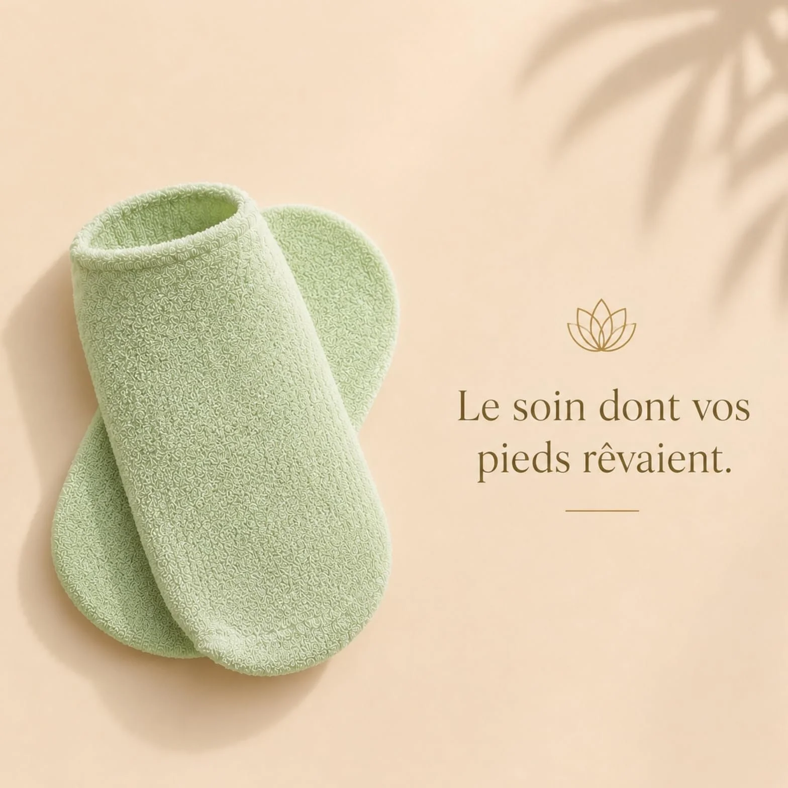 Sun & Sia Chaussettes Hydratantes SPA Réutilisables Soin Intense Pieds Secs Gel Actif Huiles Jojoba Olive Lavande Vitamine E Semelles Antidérapantes Vertes