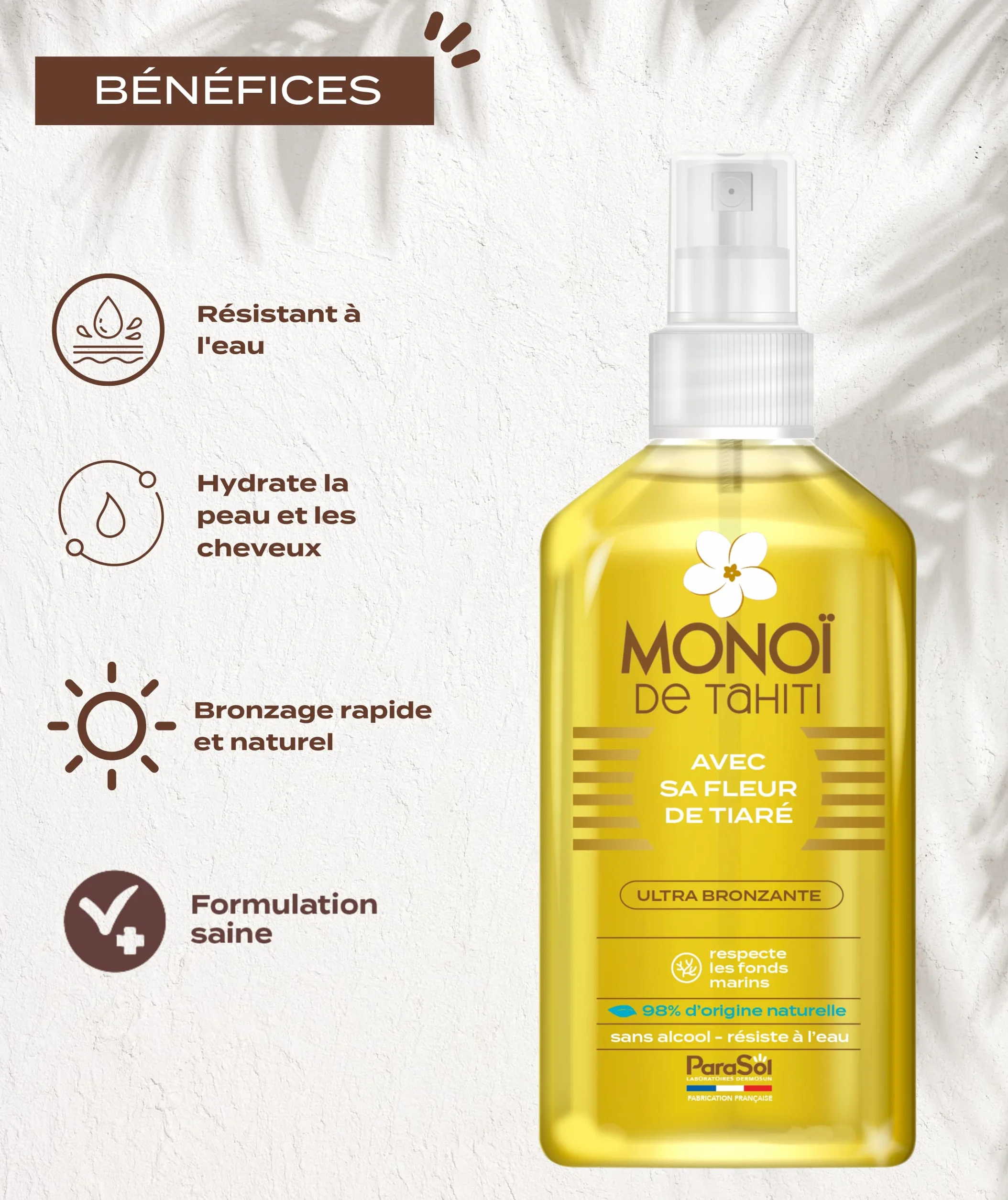 ParaSol Spray Monoï de Tahiti Fleur de Tiaré 125 ml