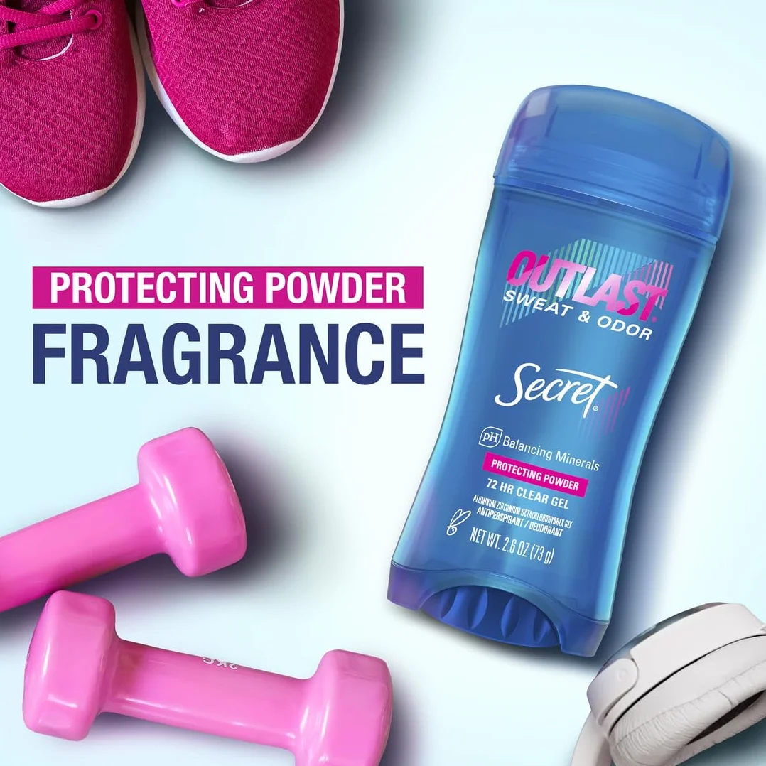 Outlast Xtend Clear Gel Protecteur Poudre de Protection Anti-transpirant et Déodorant pour Femme 6 Oz Lot de 2