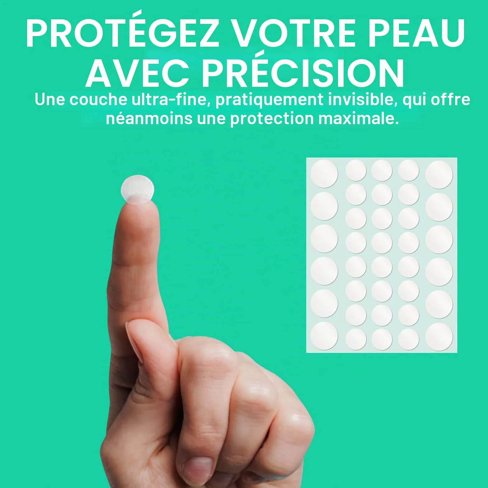 Patch Bouton Hydrocolloïdal Puissant 2 en 1 Point Noir Invisible Imperméable Respirant Acné Visage (264PCS)