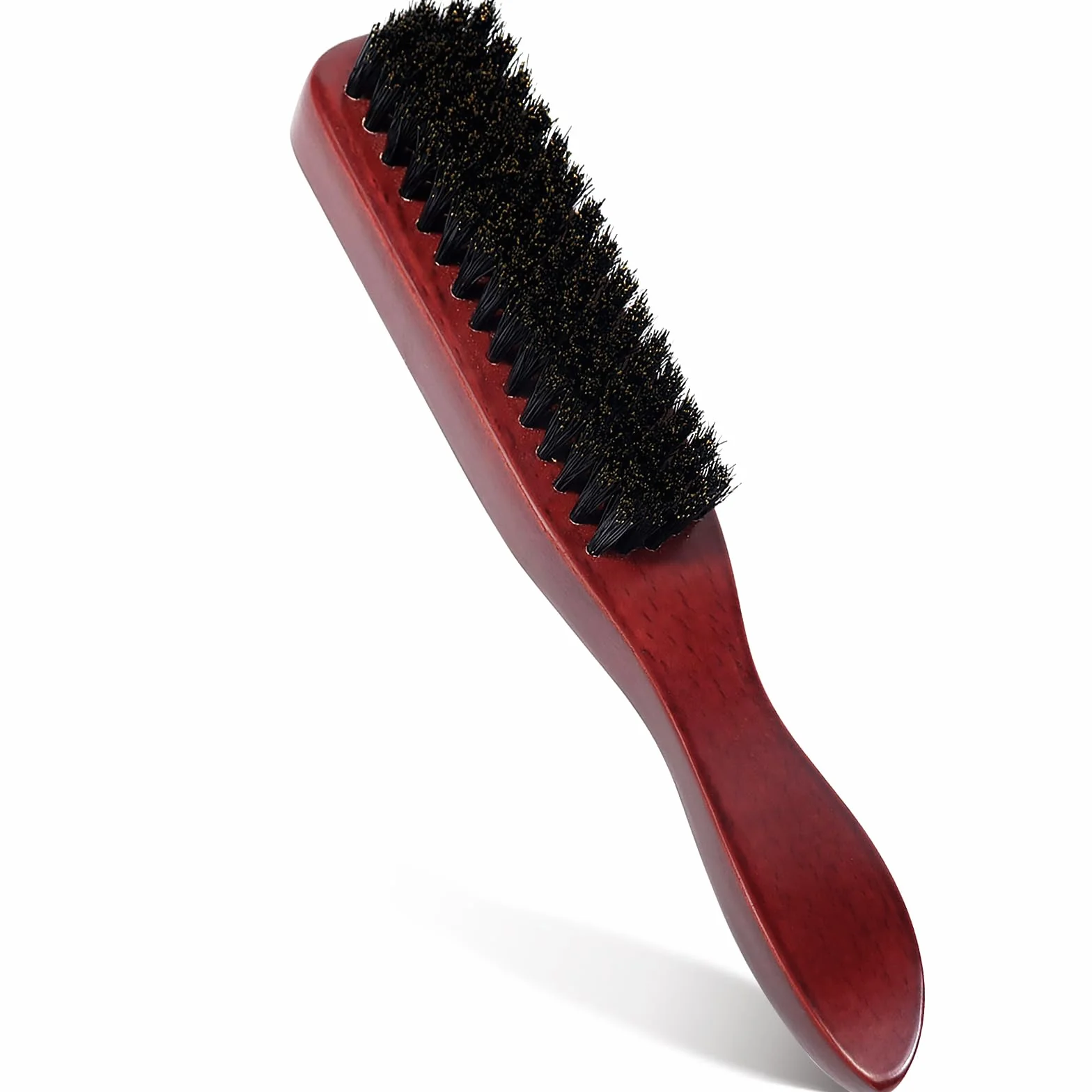 Brosse Poils Sanglier pour Cheveux Épais Ondulés Secs Abîmés Démêler Coiffer