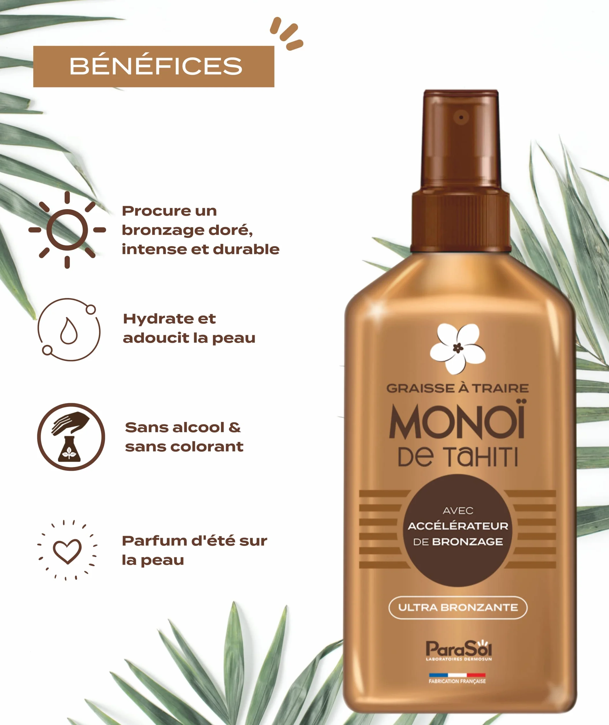 ParaSol Spray Graisse à Traire Monoï de Tahiti