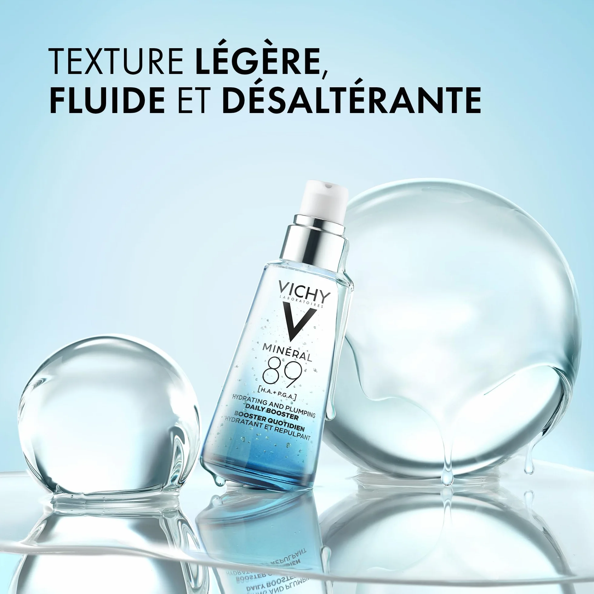 VICHY Minéral 89 Sérum Booster Hydratant 30 ml Acide Hyaluronique Eau Volcanique