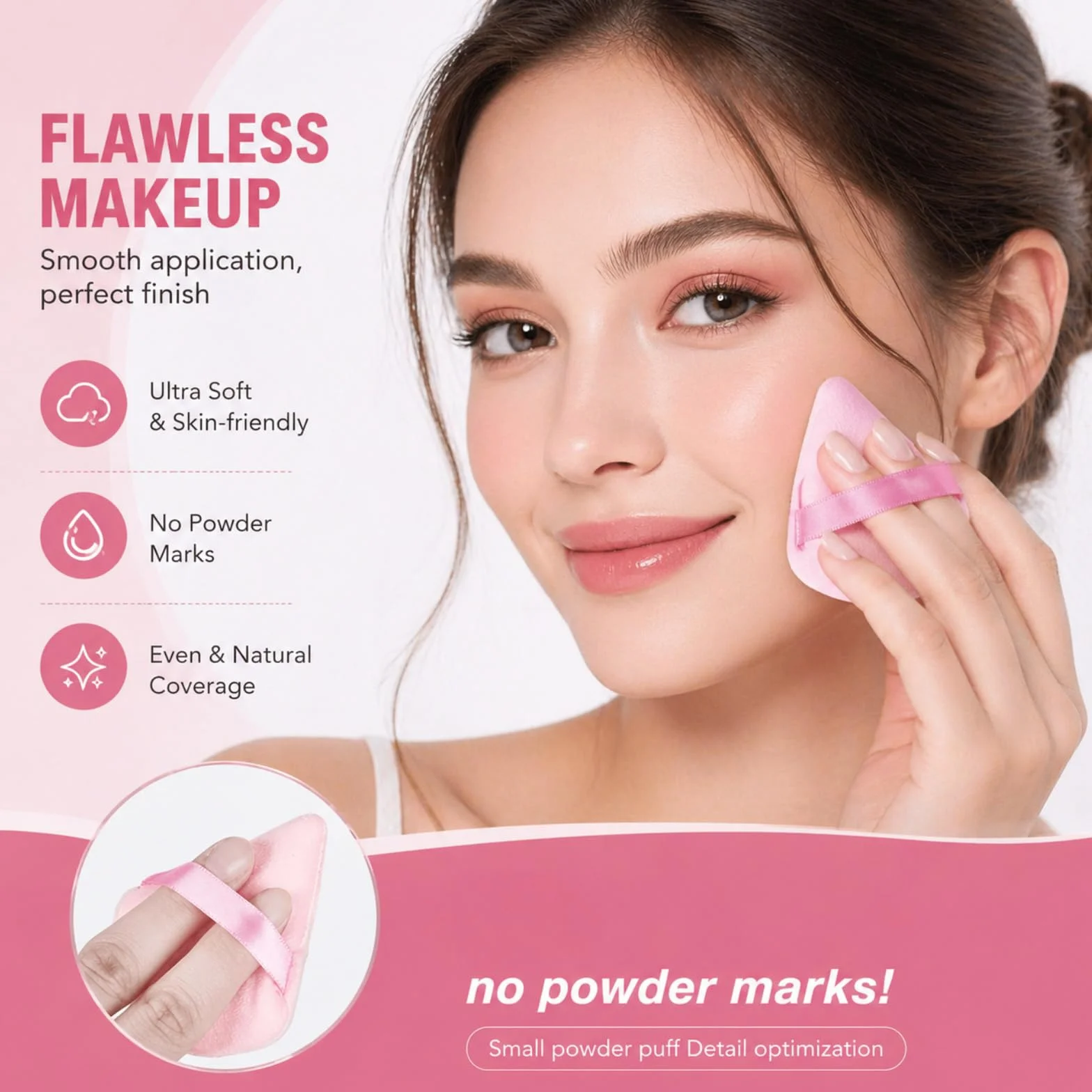 Éponges Maquillage & Houpettes 14 Pcs Rose, Beauty Blender Douces pour Fond de Teint, Correcteur, Poudre – Application Zéro Défaut sans Traces