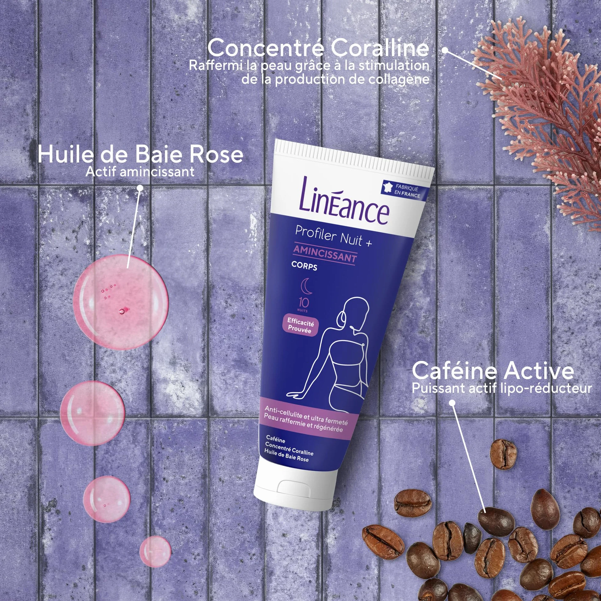 Linéance Profiler Nuit Plus Crème Anti-Cellulite Ultra-Fermeté 180 ml