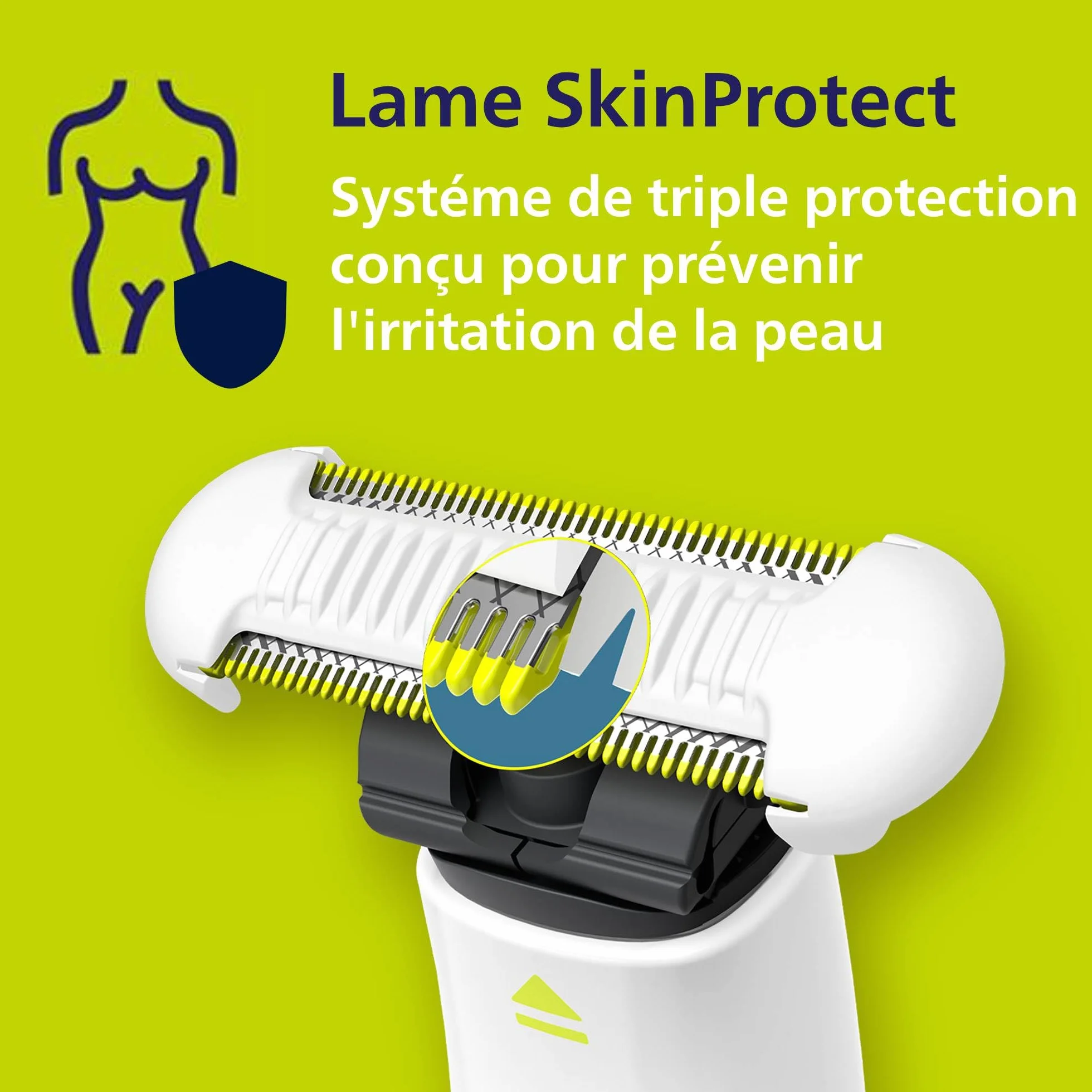 Philips OneBlade Intimate rasage intime protection cutanée supplémentaire modèle QP1924/28