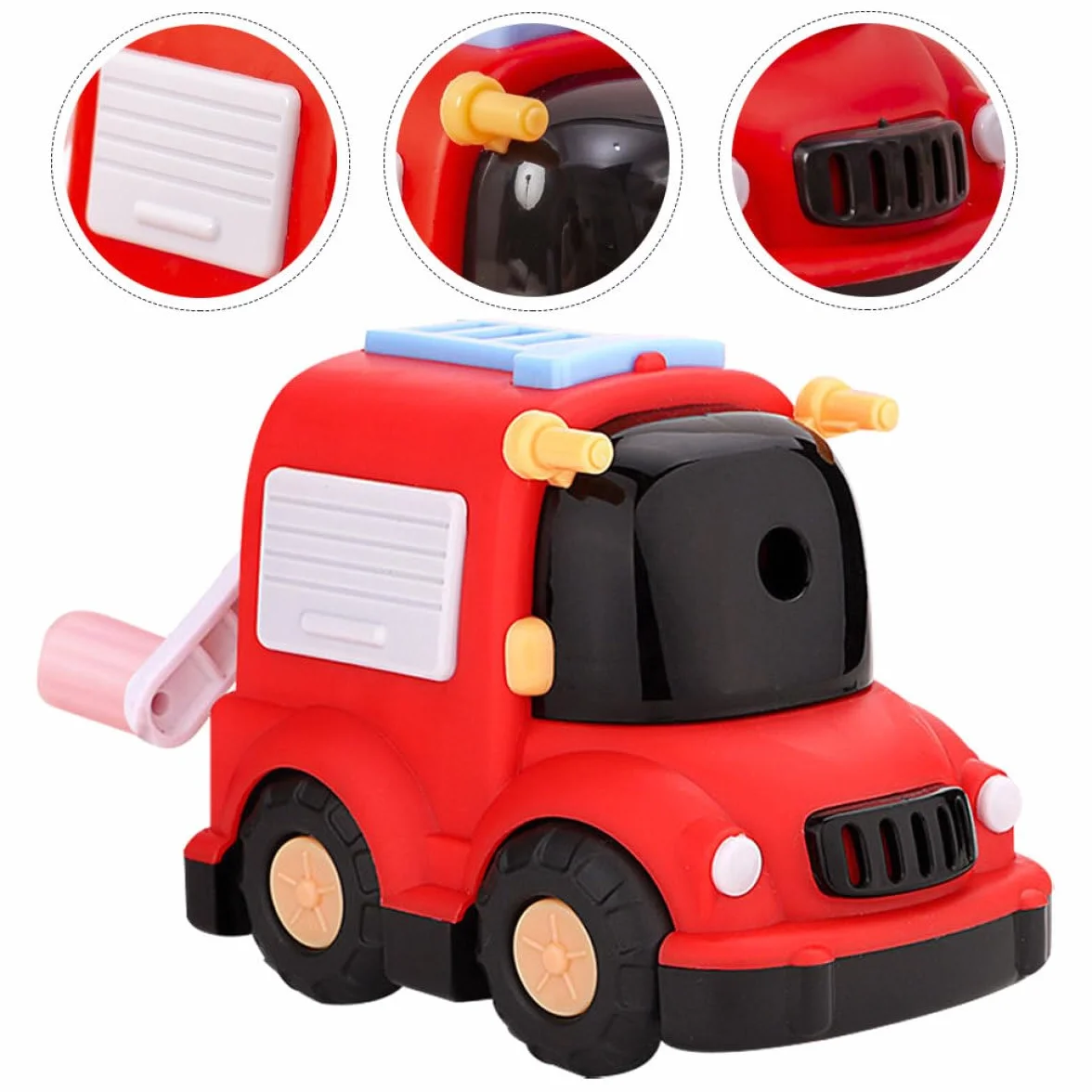 Aiguiseur Manuel en Plastique Rouge pour Crayons Scolaires et Loisirs