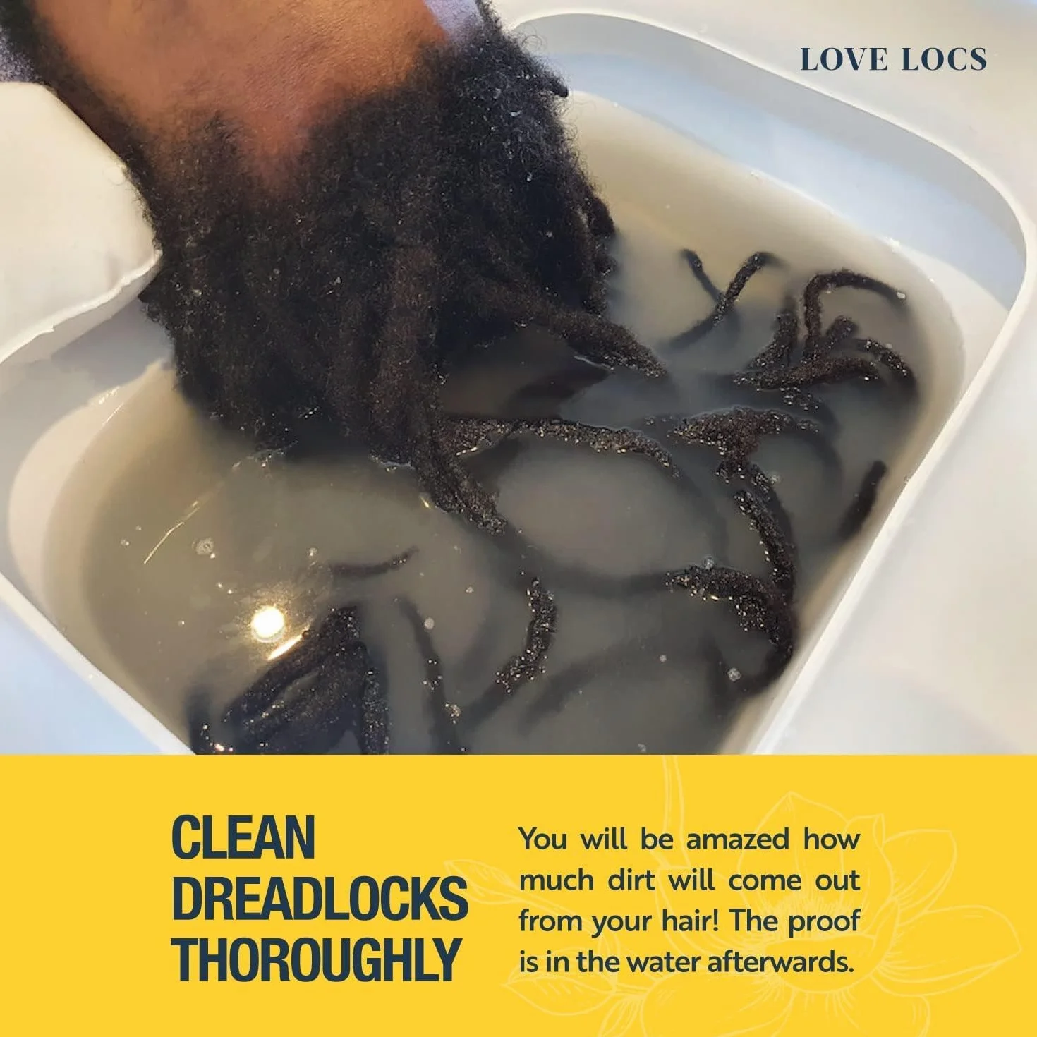 Love Locs Poudre Détox Dreadlocks au Vinaigre de Cidre de Pomme | Bain Détox Locks et Dreads | Nettoyant Clarifiant Cuir Chevelu | Soin Naturel Sans Résidus pour Dreadlocks
