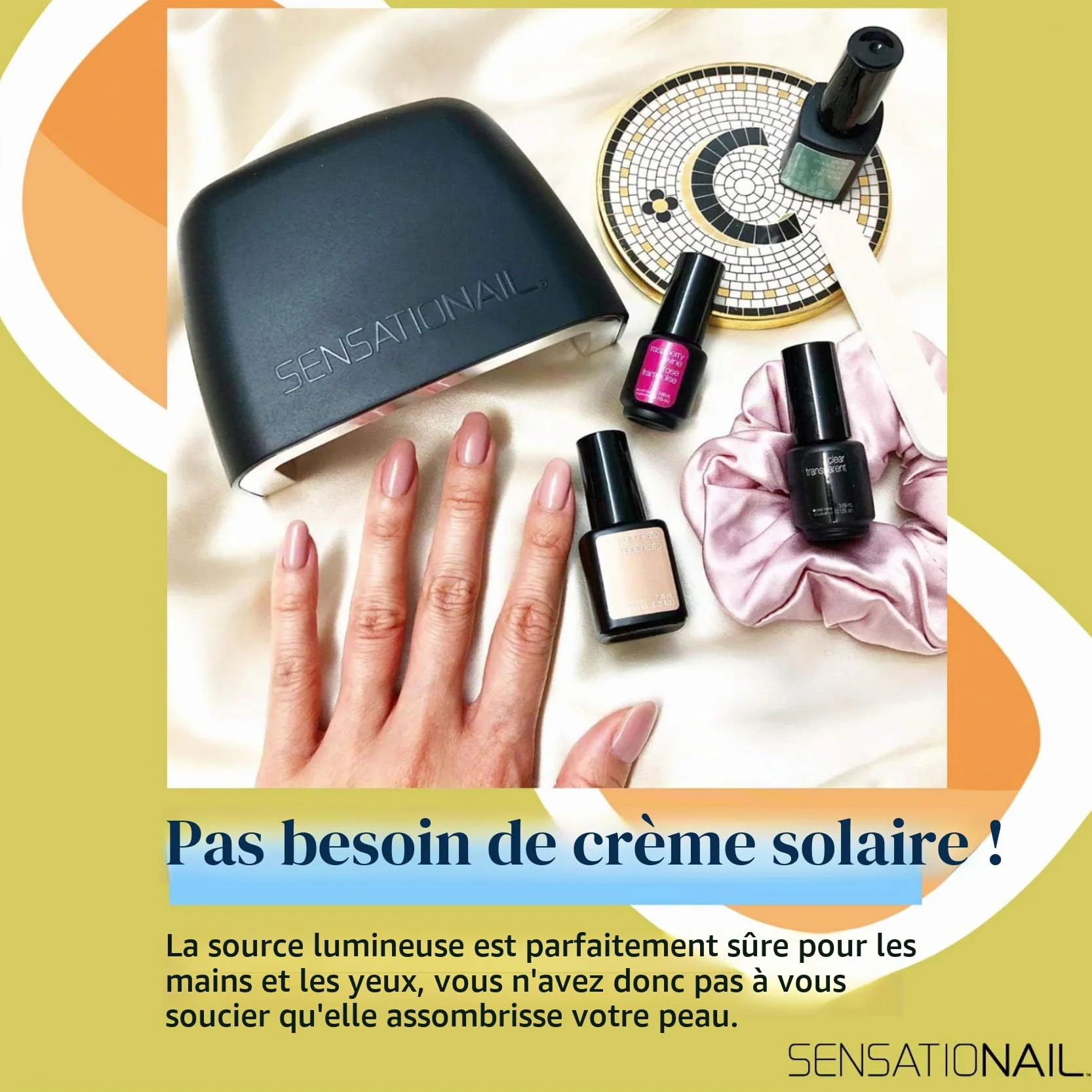 SENSATIONAIL Lampe LED gel pour vernis gel, lampe LED Pro 3060 dans une boîte