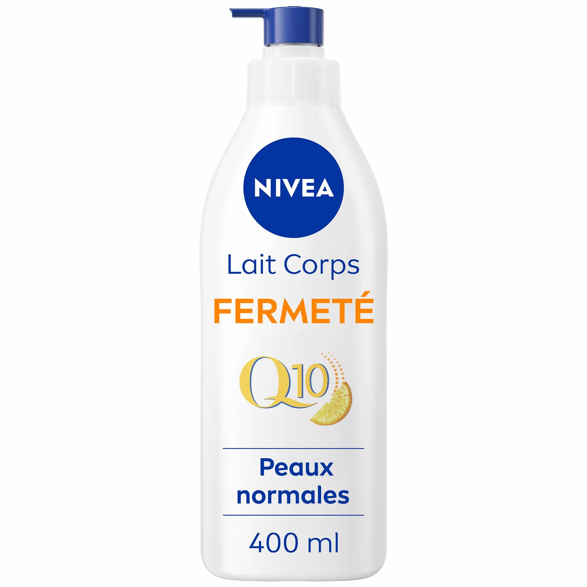 NIVEA Lait Corps Fermeté Q10 48H 400ml — Lait hydratant raffermissant enrichi en Co-Enzyme Q10 & Vitamine C