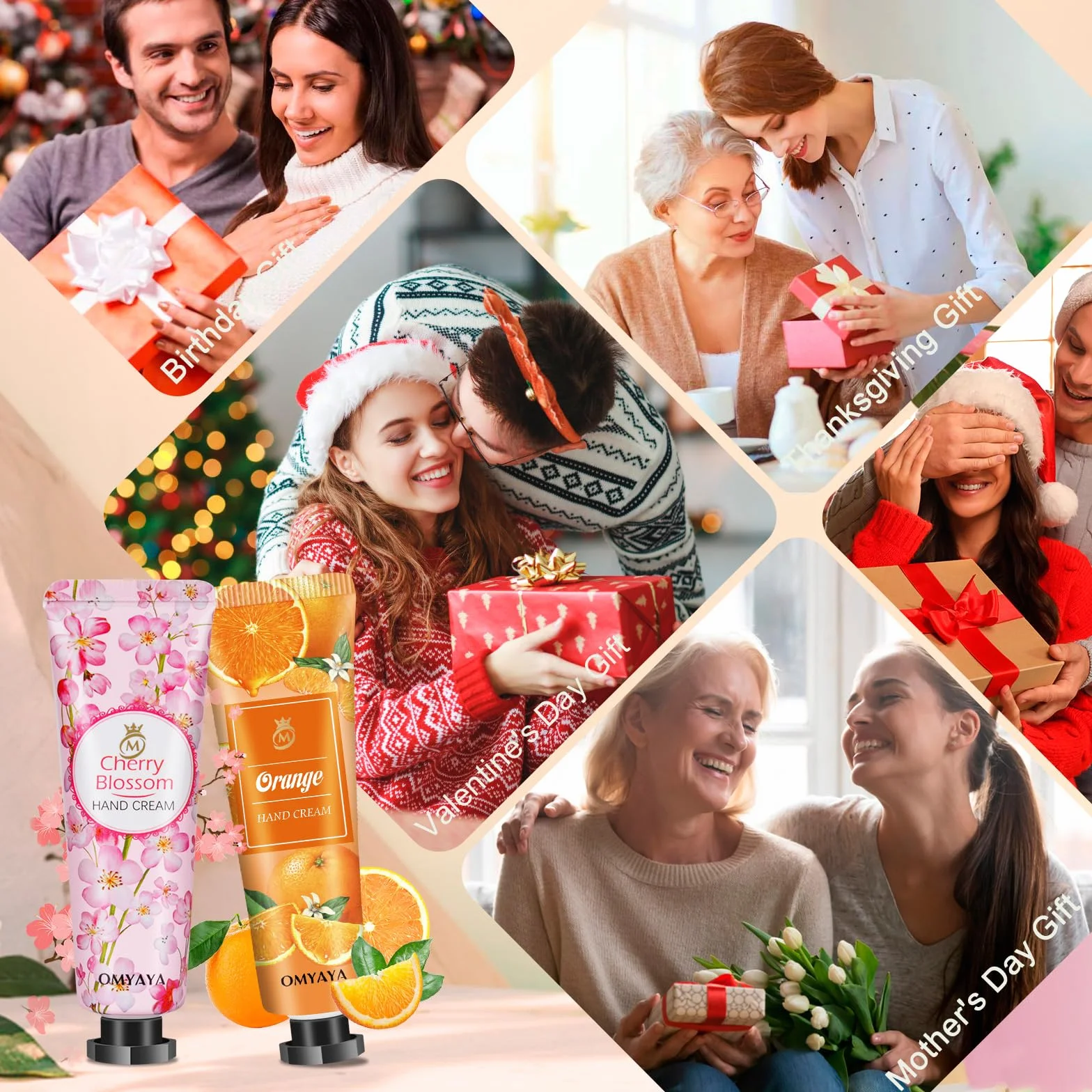Crème main 20 pièces soin mains pieds secs cadeau femme homme Noël anniversaire