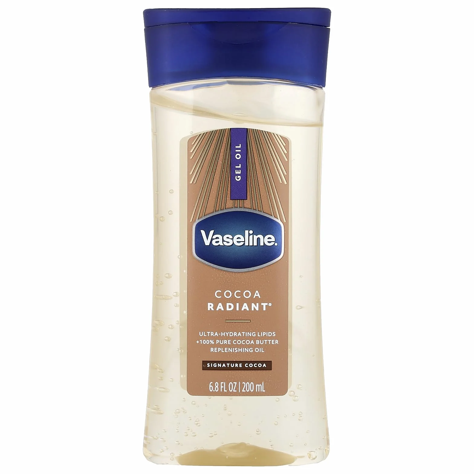 Vaseline Huile gel revitalisante pour le corps au beurre de cacao 200 ml