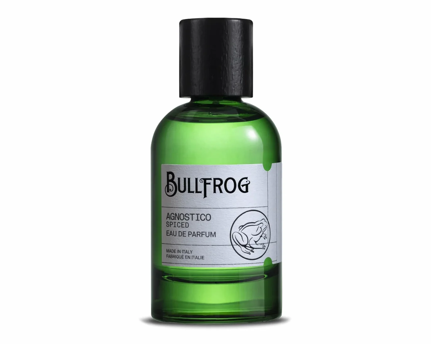 Bullfrog Eau de Parfum Agnostico Spiced 100 ml – Parfum pour Homme, Notes de Poivre Rose, Thym, Anis Étoilé, Bois de Cèdre et Gaïac, Fabriqué en Italie