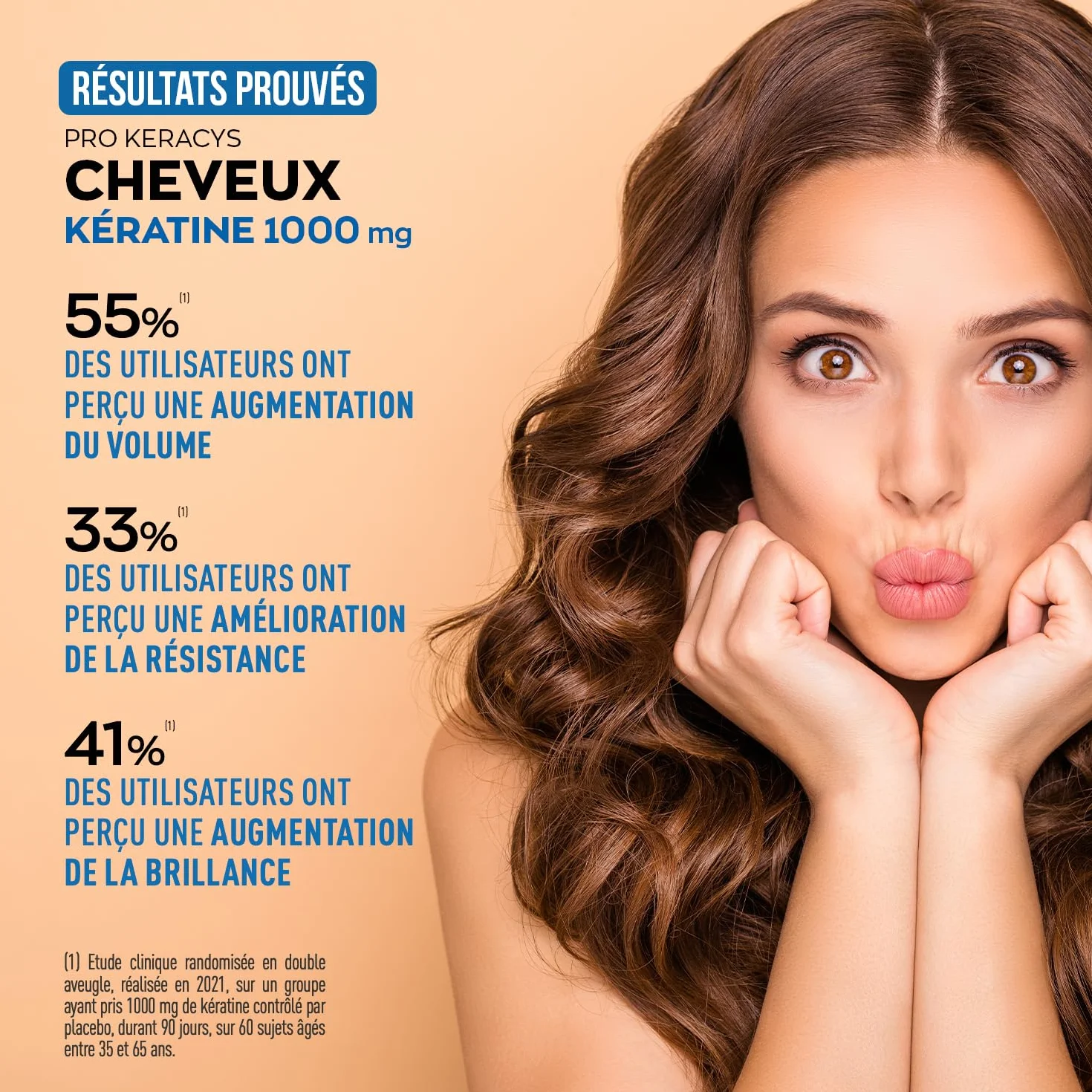 GRANIONS PROKERACYS KERATINE 1000MG Kératine Biotine Cheveux Anti Chute 90 Comprimés