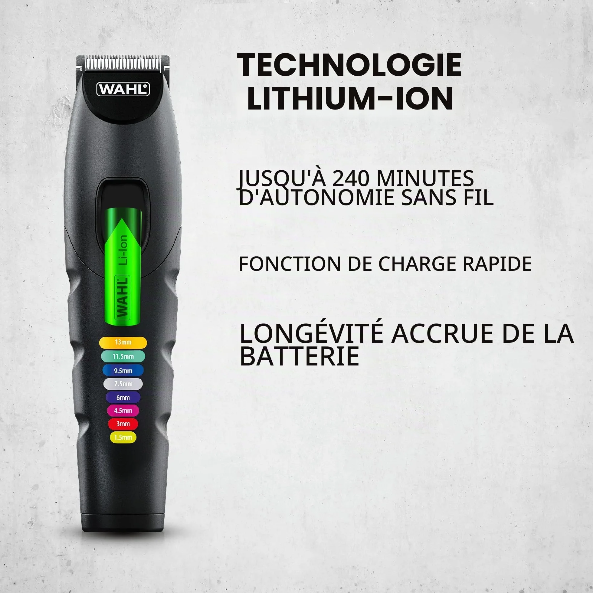 Wahl Color Trim Advanced Multiroomer, 240 min autonomie, chargeur USB, lames précises