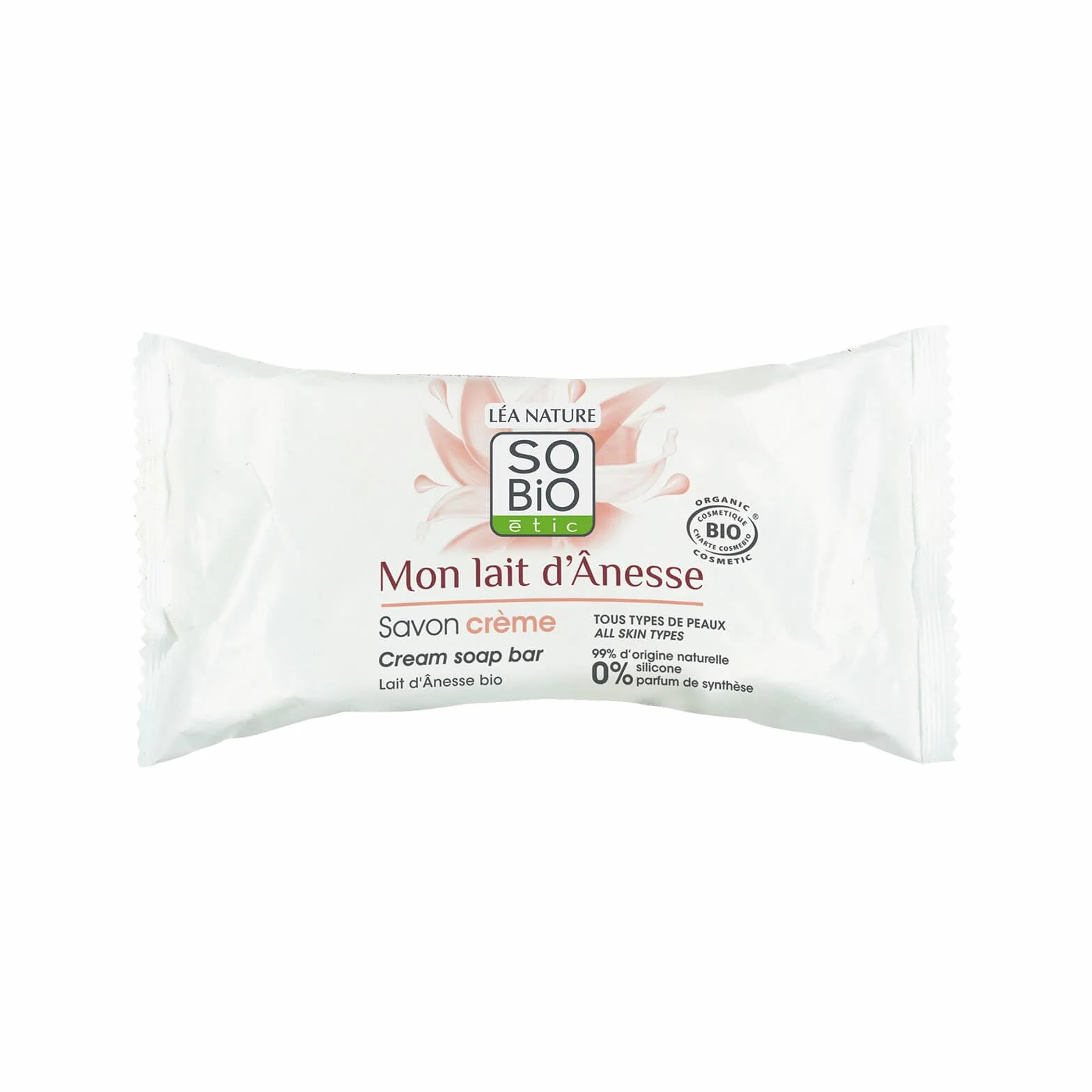 SO'BiO étic Savon crème Bio Mon Lait d'Ânesse 100 g