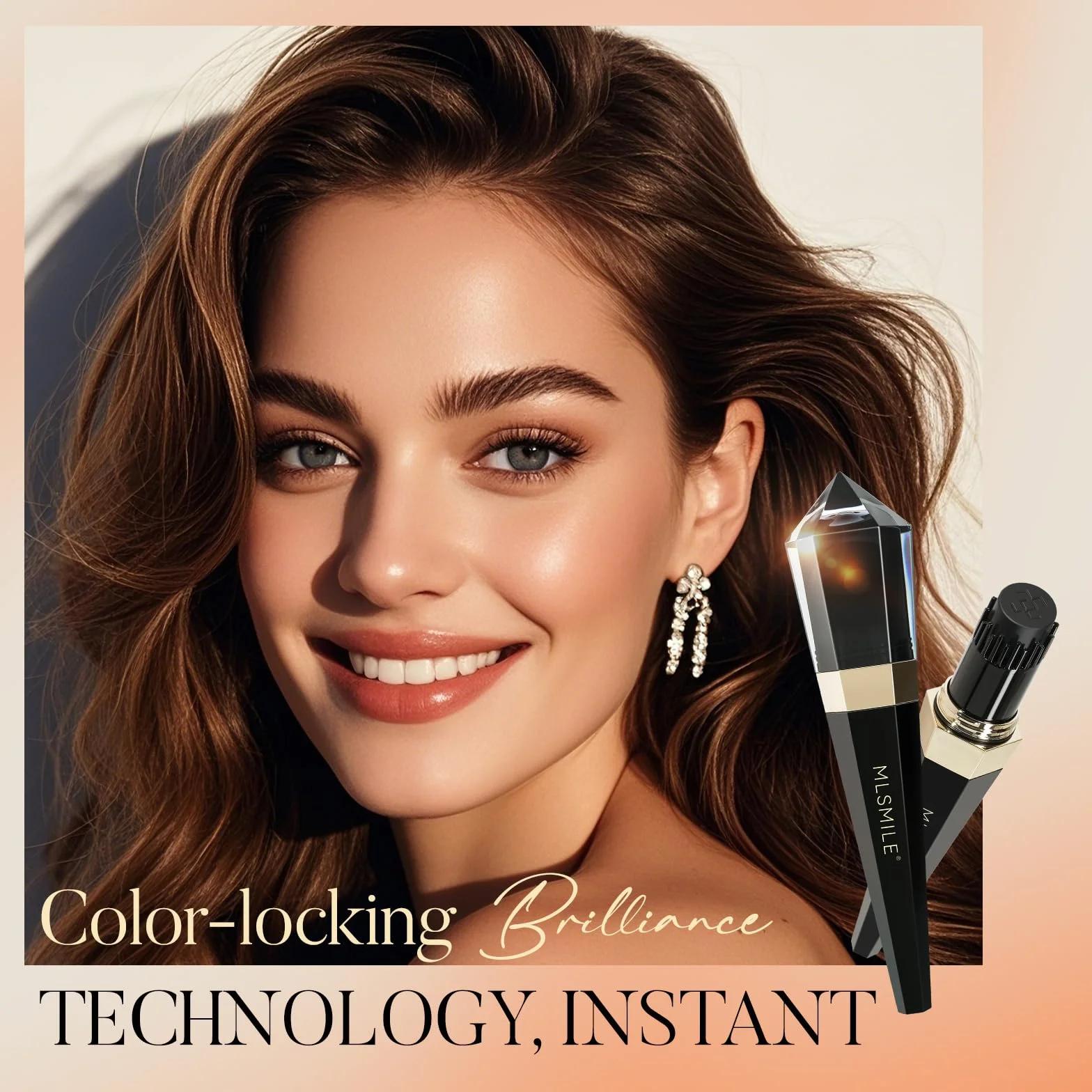 Peigne Colorant Capillaire Correcteur 2-en-1 Marron Foncé Résistant à l'Eau