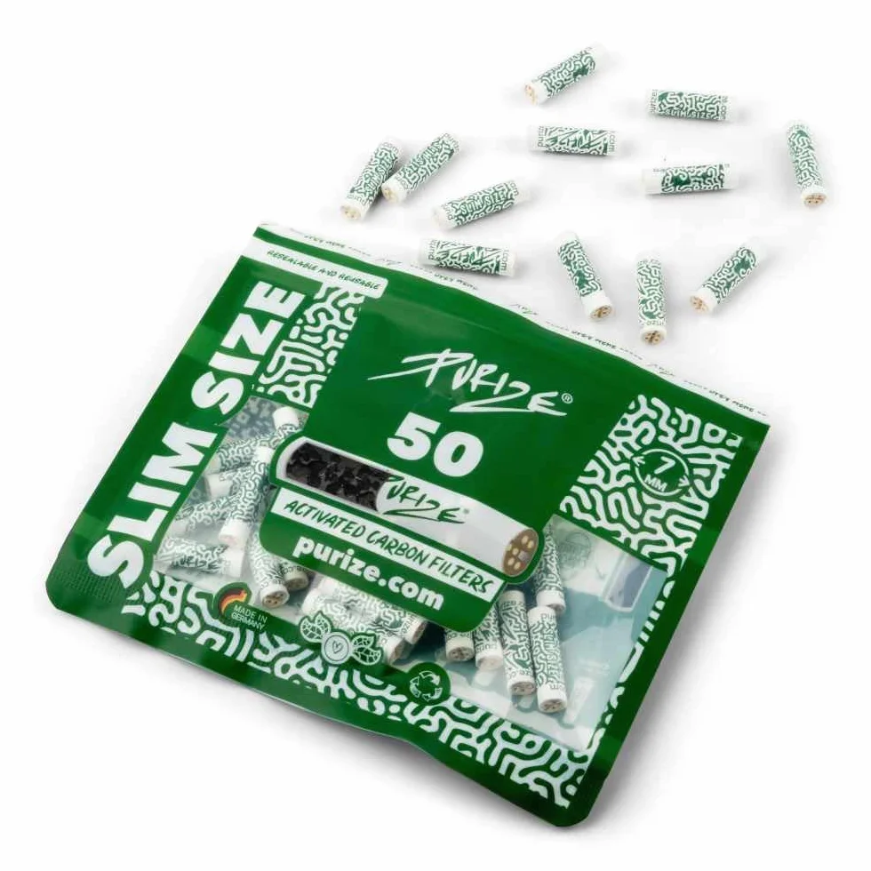 PURIZE® Filtre à charbon actif Slim Size 7 mm 50-250 (2 x 50)