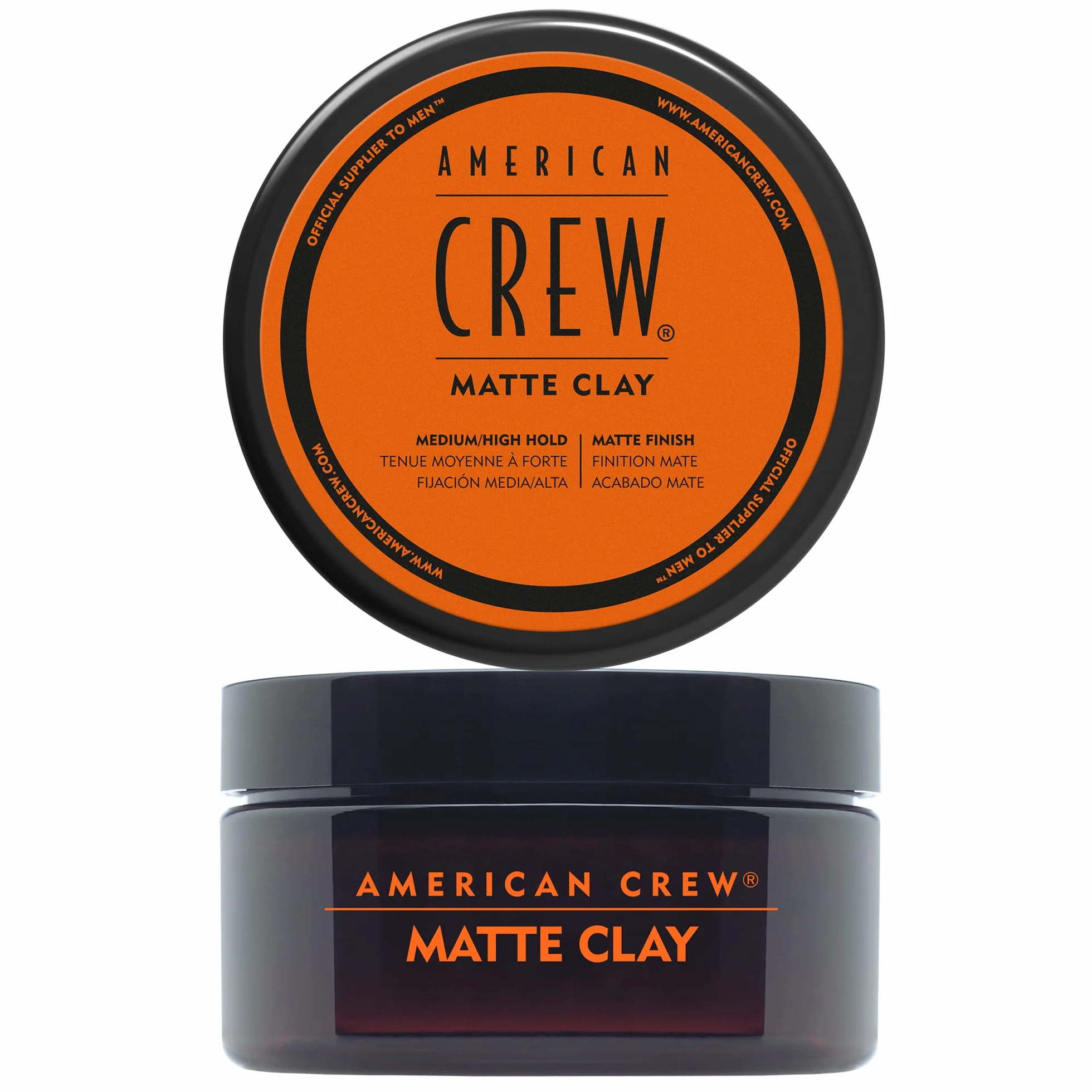 American Crew Matte Clay Cire Cheveux Homme Argile 85 g Fixation Moyenne Forte Fini Mat Soyeux Tous Types Cheveux