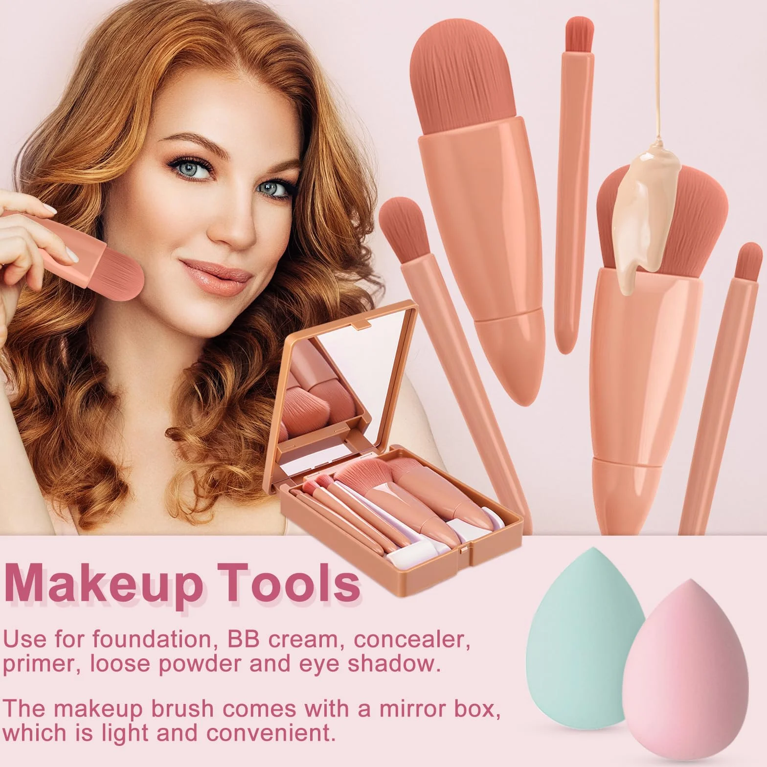 Coffret Maquillage avec Palette Yeux Correcteurs Fond de Teint Mascara