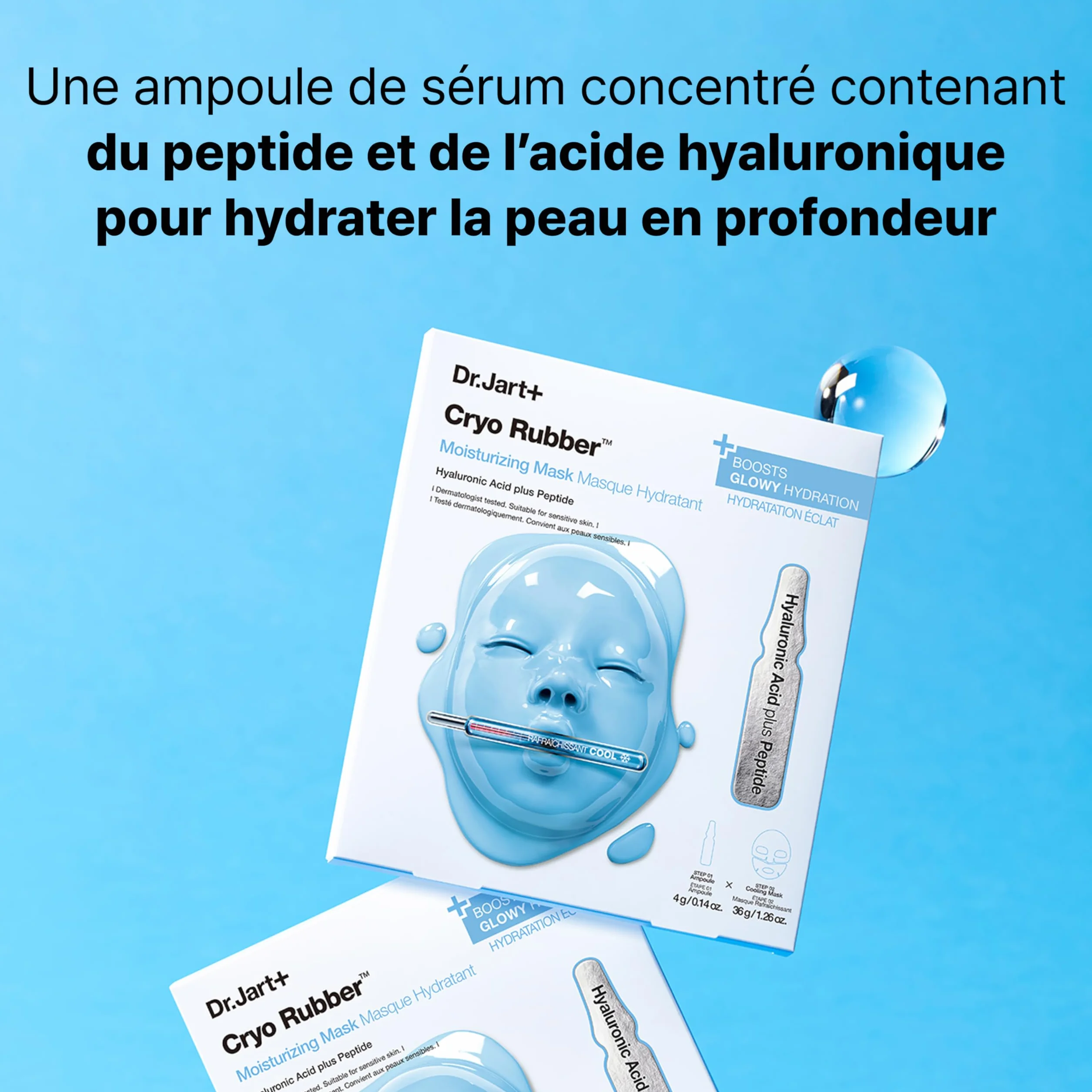 Dr.Jart+ Cryo Rubber Masques Visage Hydratants Illuminants Apaisants Raffermissants Soin de la peau coréen