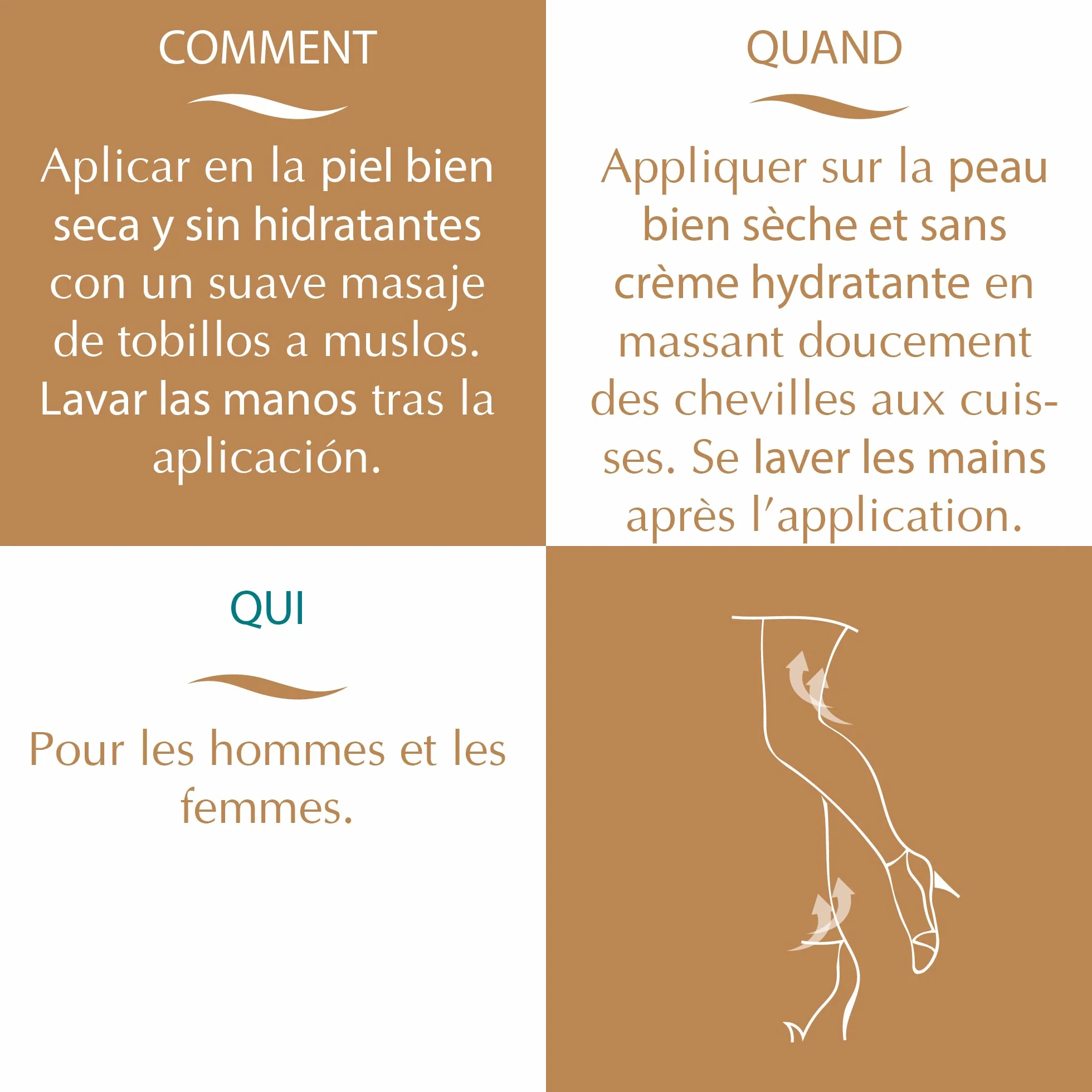 E'LIFEXIR Color Dren Maquillage pour Jambes Bronzé Crème Effet Collants Invisibles 150 ml