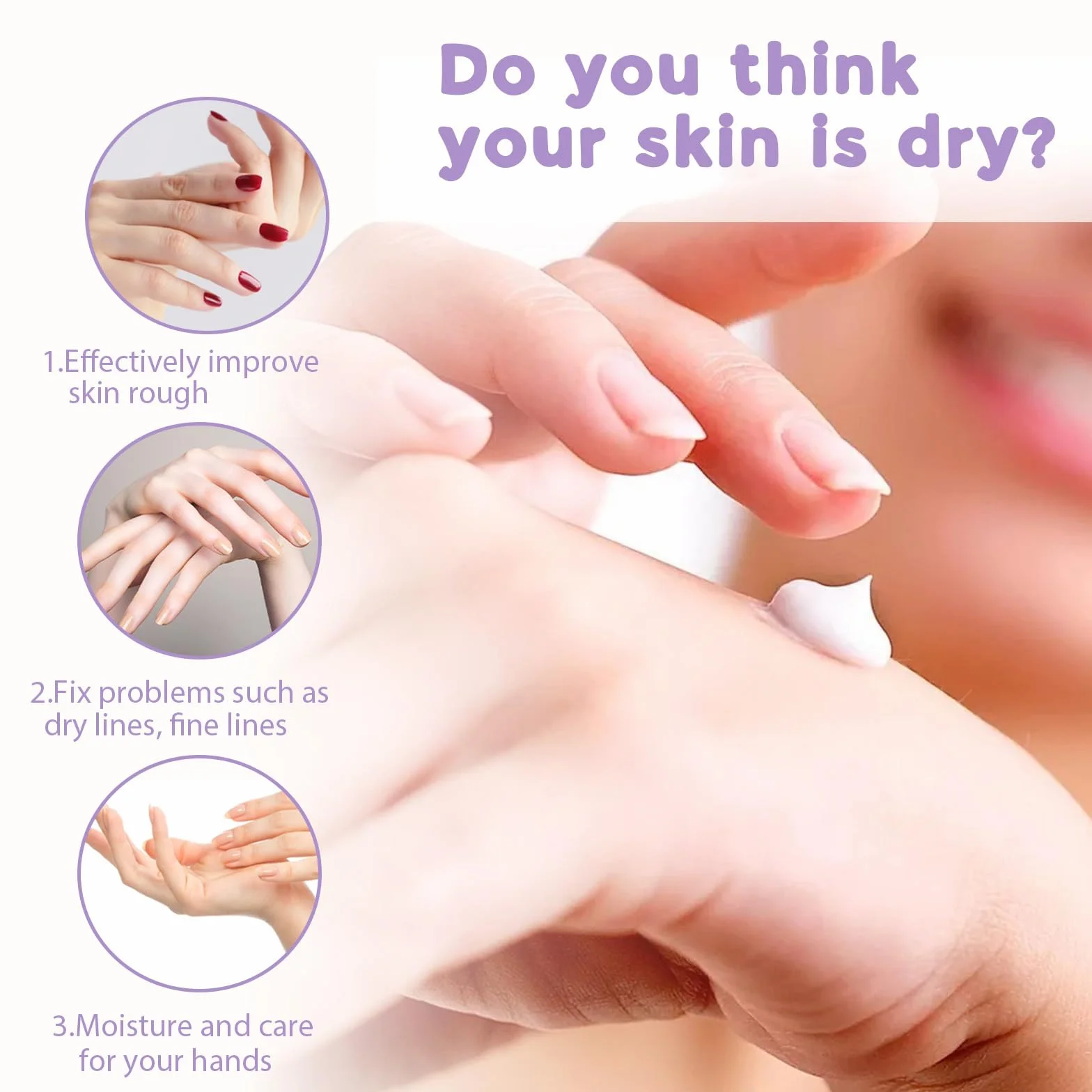 Masque pour Les Mains 6 Paires Gants Hydratants Exfoliants Peaux Sèches Anti-âge