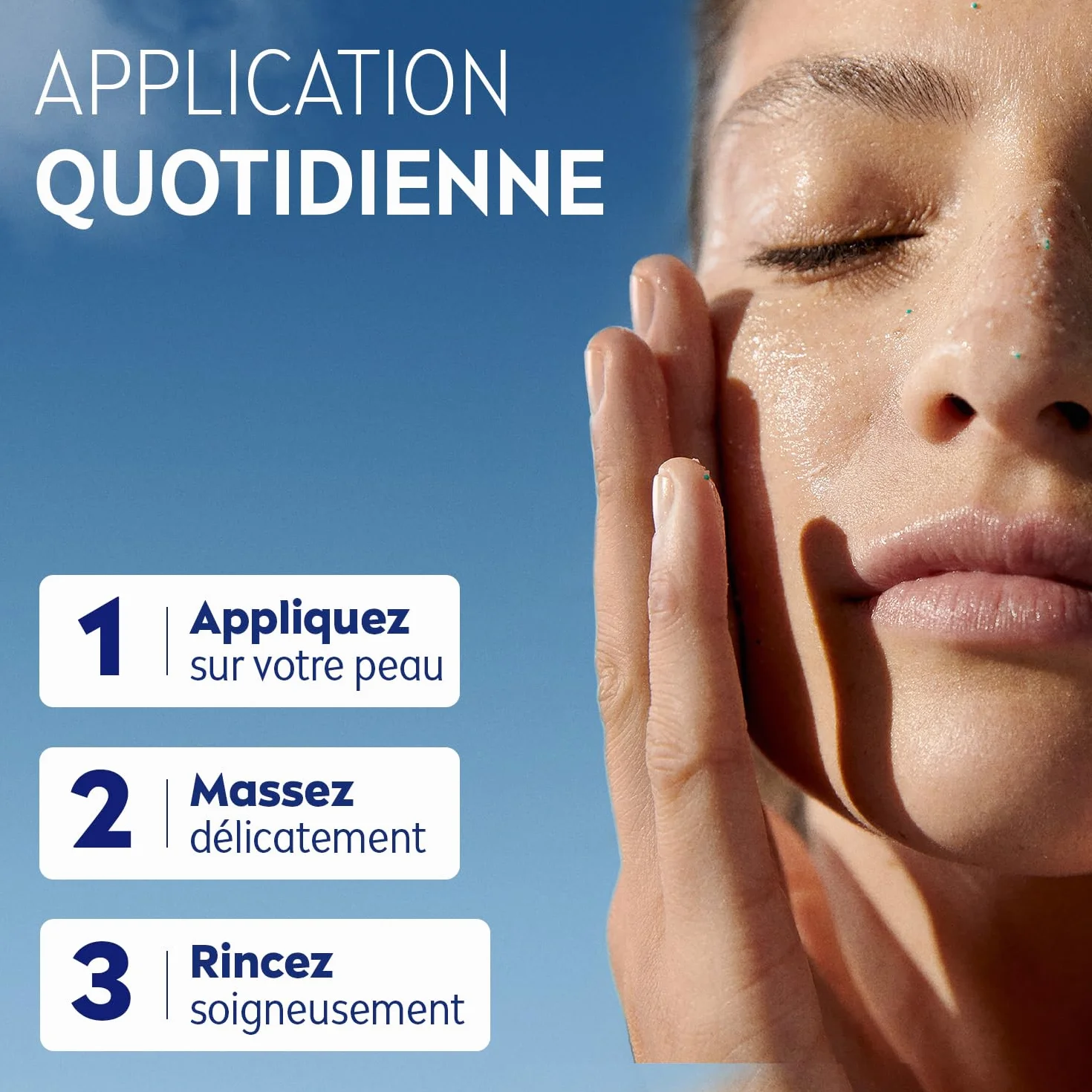 NIVEA Gel Nettoyant Visage Derma Skin Clear Acide Salicylique Sel Marin Niacinamide Peaux À Imperfections 150 ml