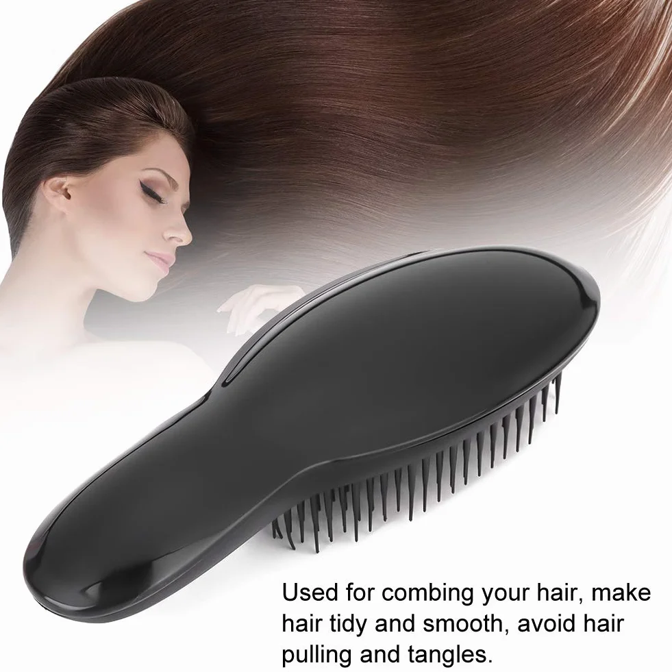 Peigne de coiffure à coussin d'air Noir portable pour massage du cuir chevelu