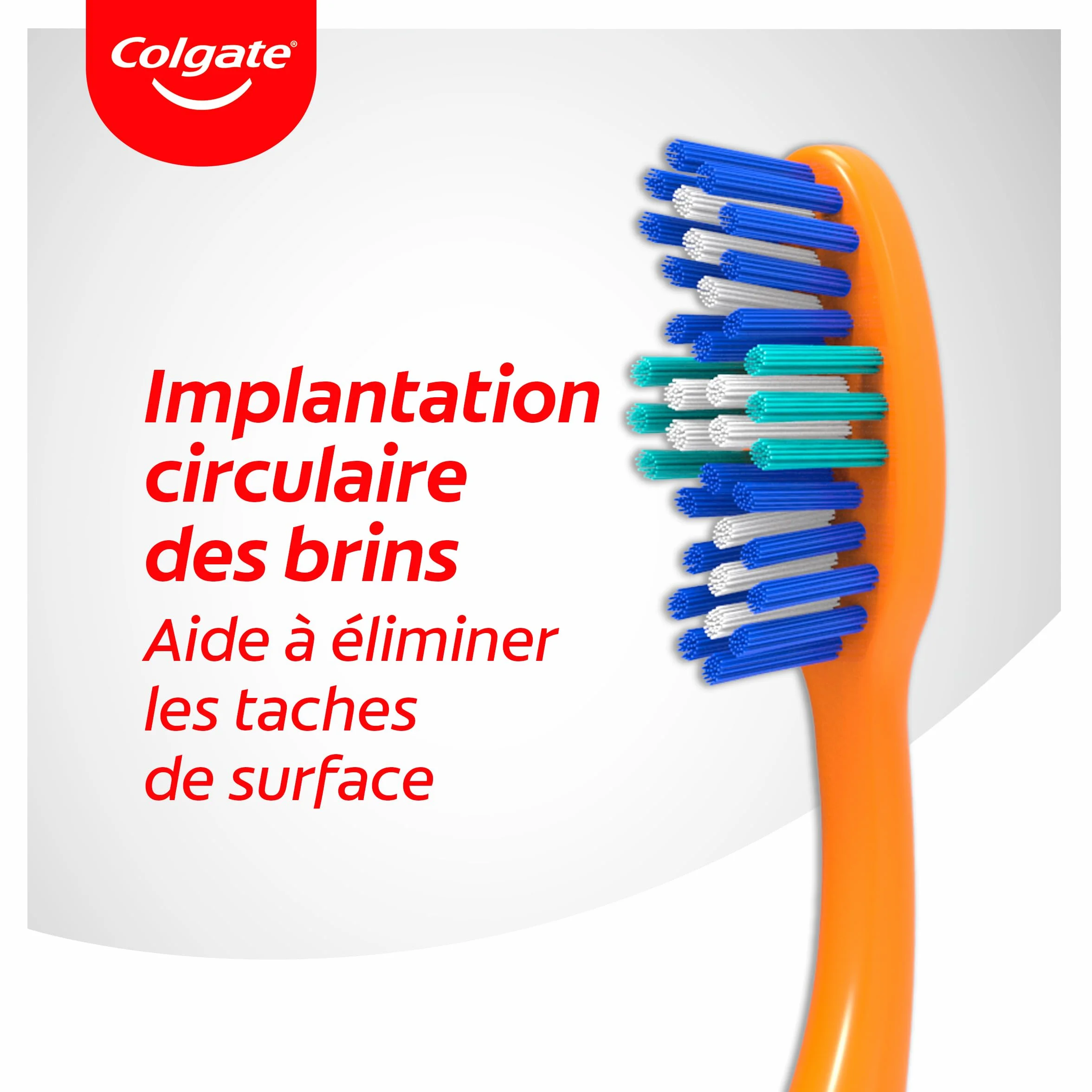 COLGATE Brosse à dents Triple Action Souple Lot de 3