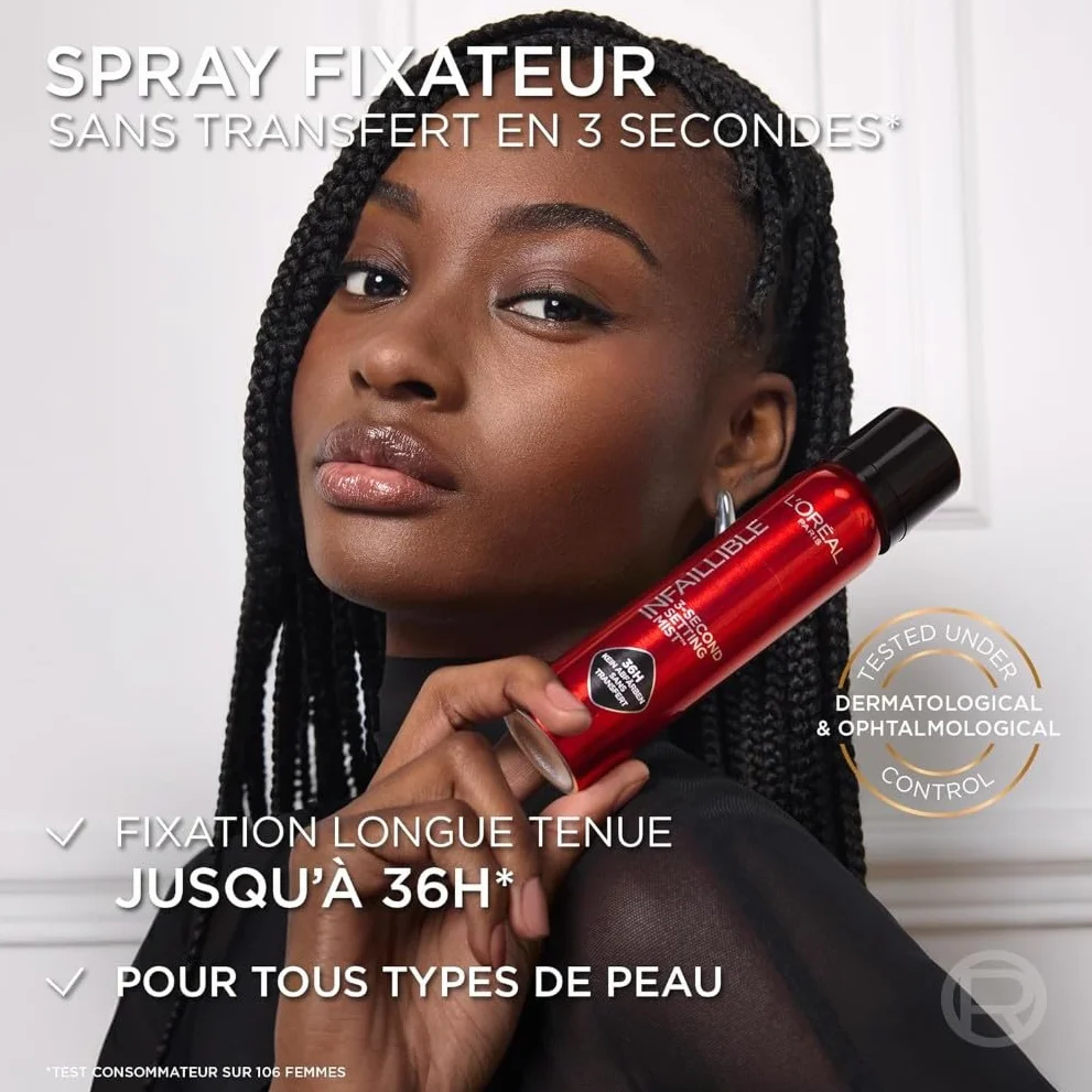 L'Oréal Paris Spray Fixateur de Maquillage Waterproof 75 ml Tenue 36h