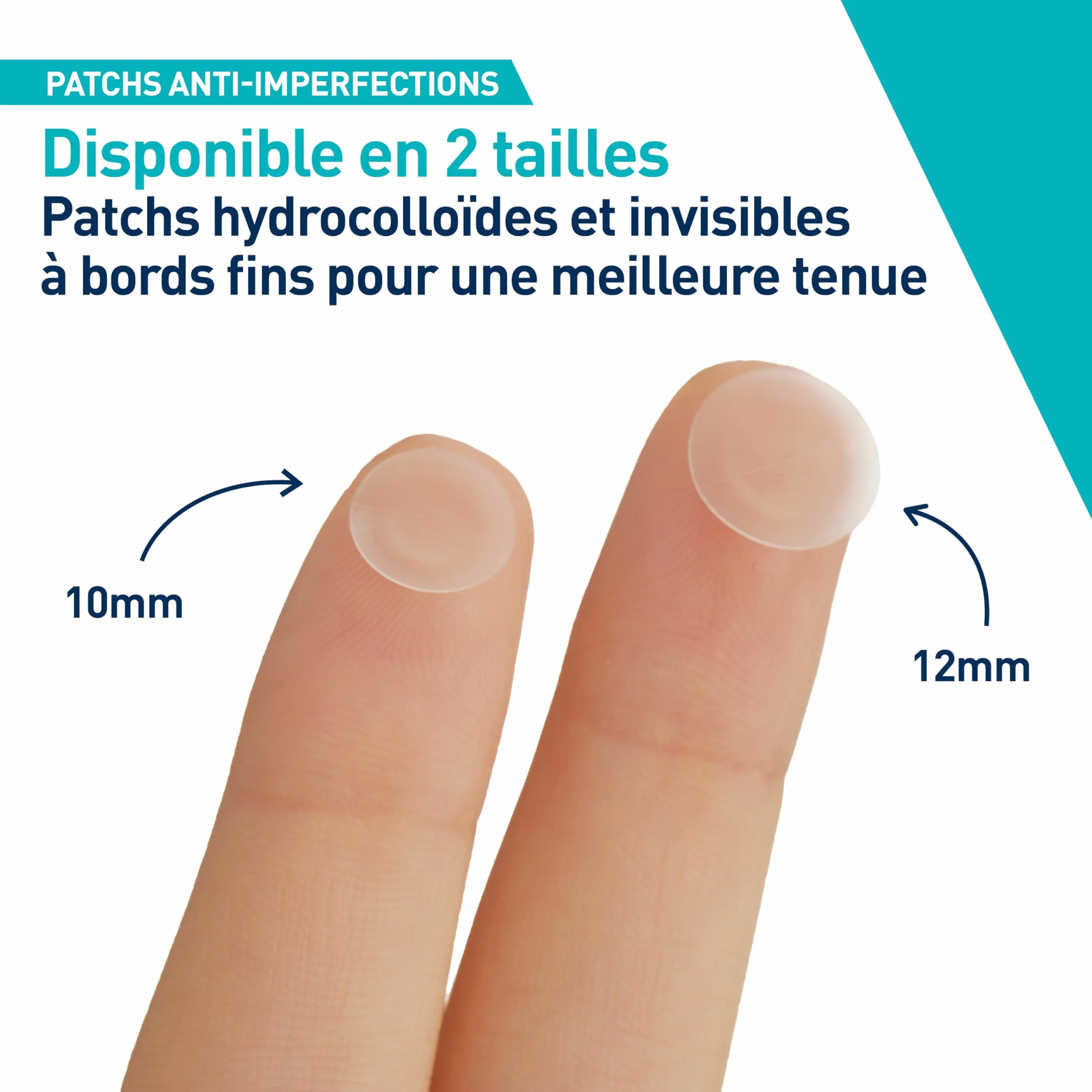 CeraVe Pimple Patch Anti-Imperfections Invisibles 22 Patchs Hydrocolloïde 10 & 12mm