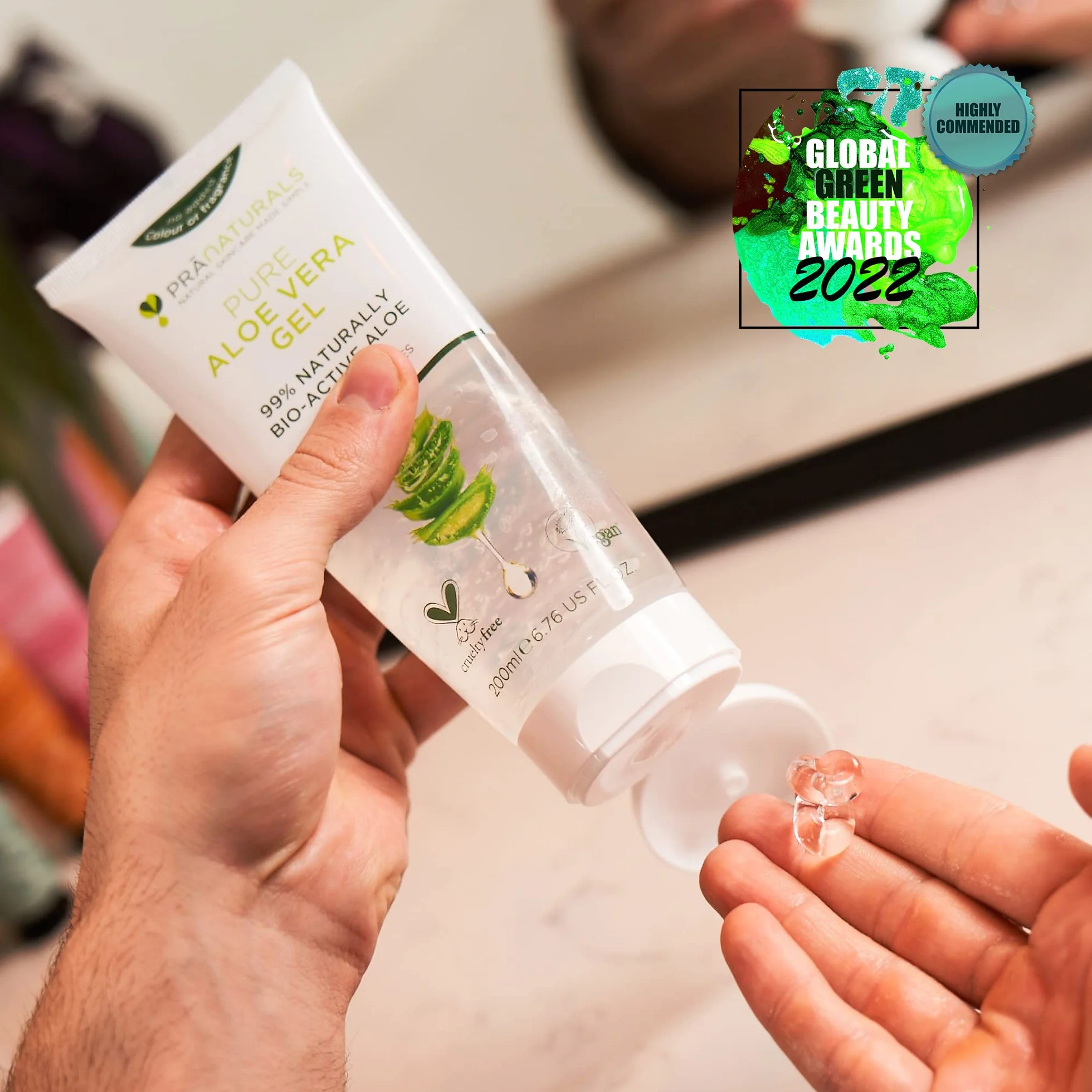 PraNaturals Gel à L’Aloe Vera 200ml Apaisant Hydratant