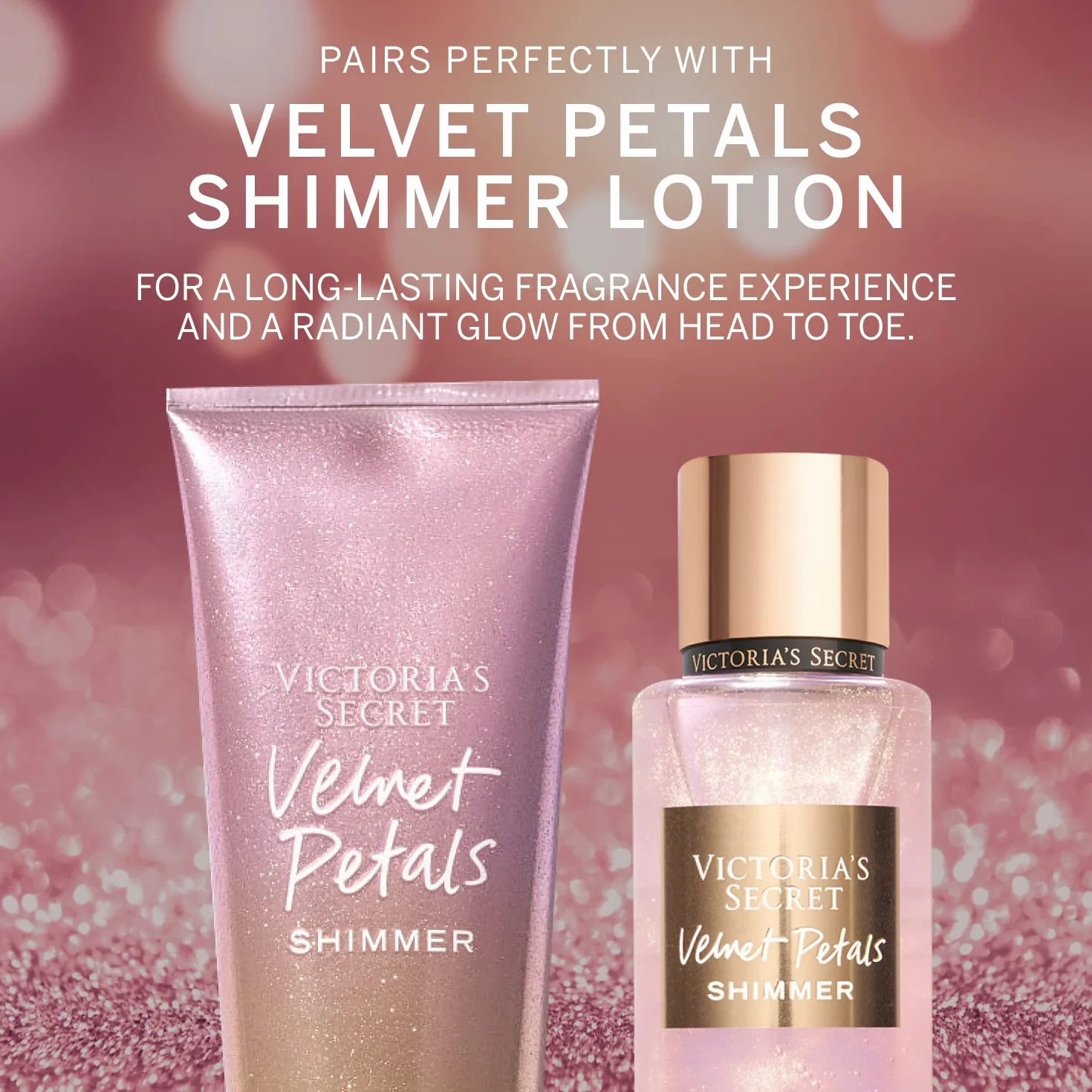 Victoria'S Secret New! Velvet Petals Shimmer ❤ Fragrance Mist , 250 Ml (Lot De 1)