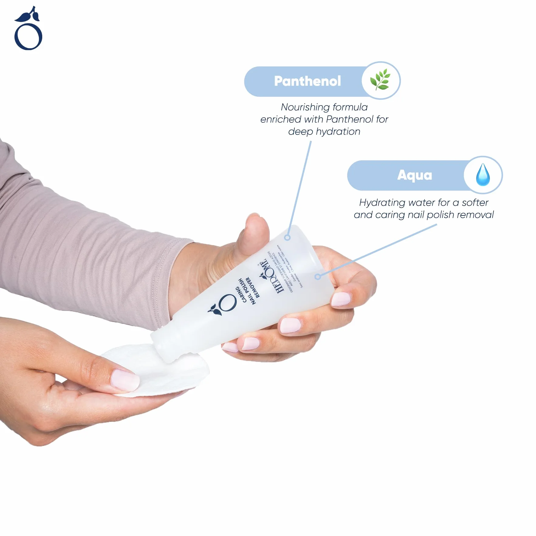Herome Dissolvant Soignant Pour Vernis à Ongles Sans Acétone 120ml