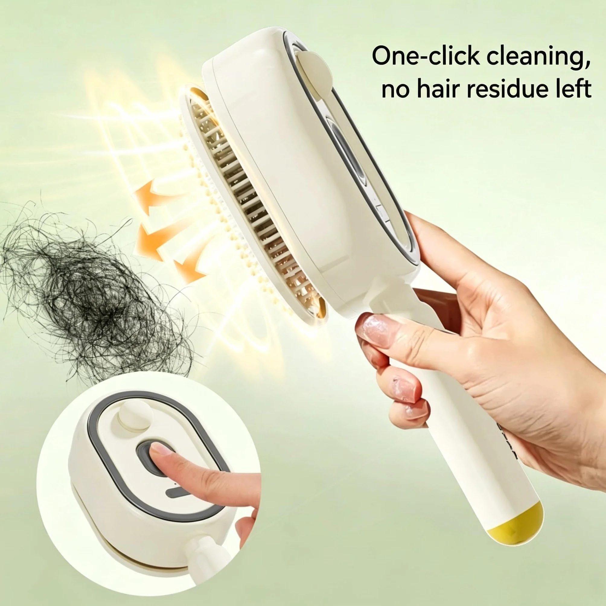 Brosse à vapeur électrique 3 en 1 fer à lisser rechargeable sans fil avec spray et peigne démêlant antistatique