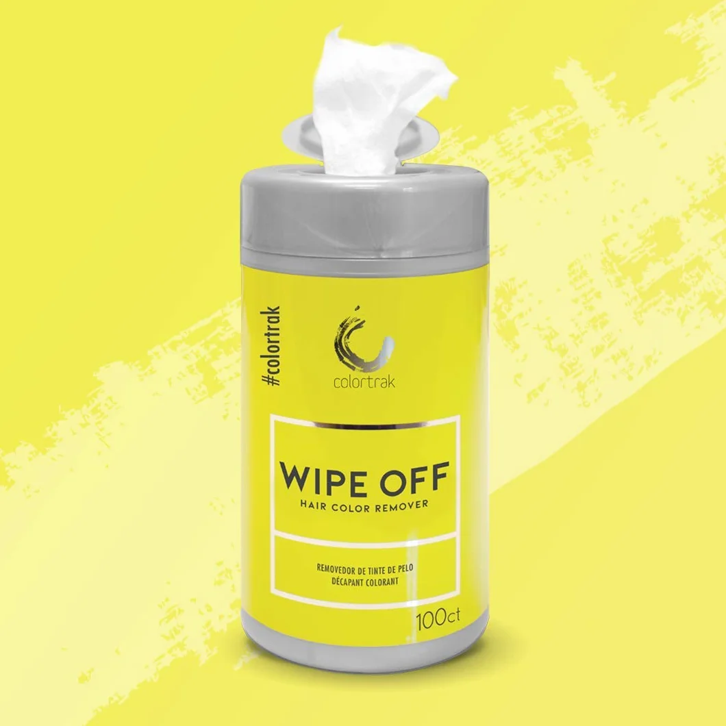 Colortrak Wipe Off Hair Color Wipes Canister, 100 Wipes