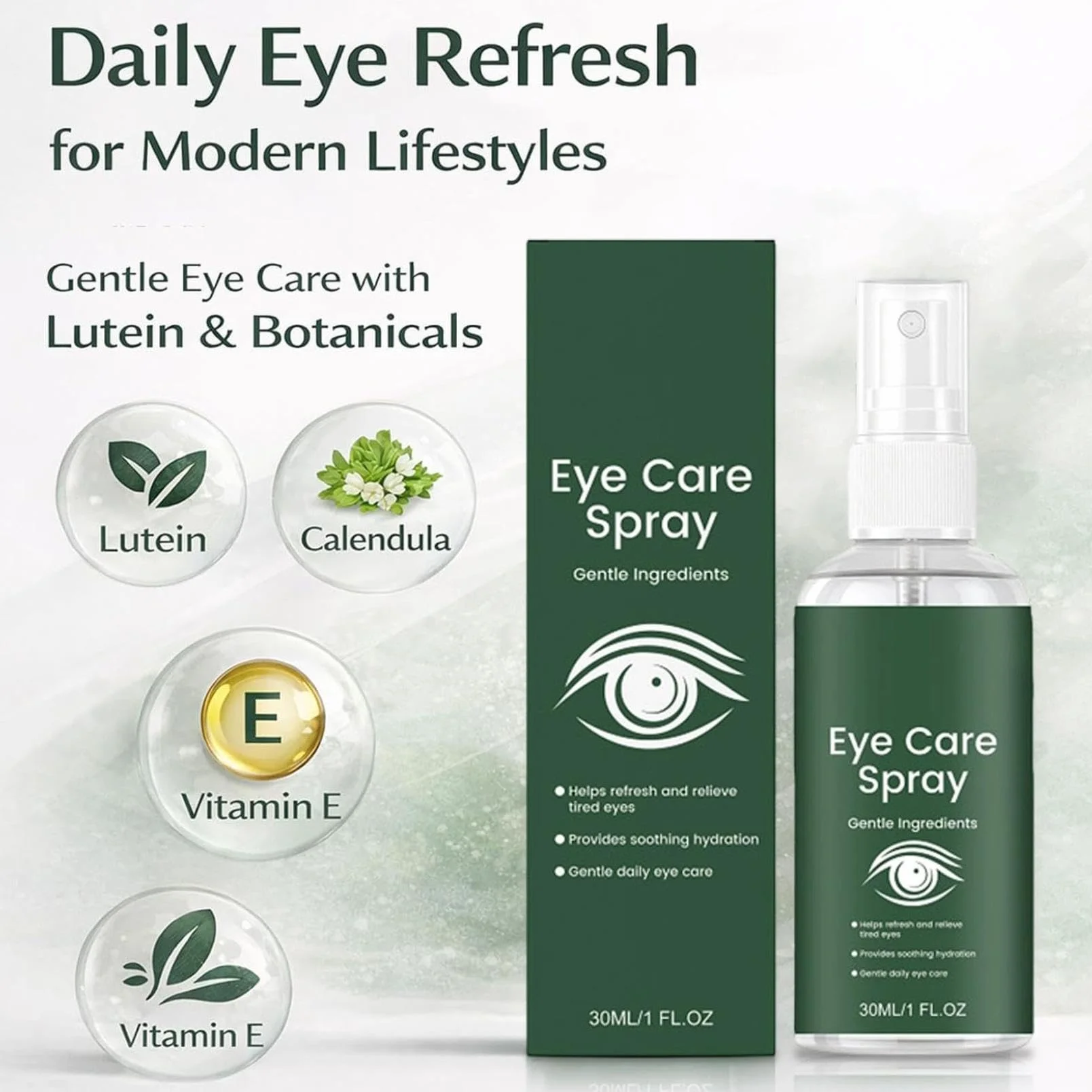 Soin des yeux à la lutéine lot de 3 sprays hydratants longue durée soulage les yeux secs