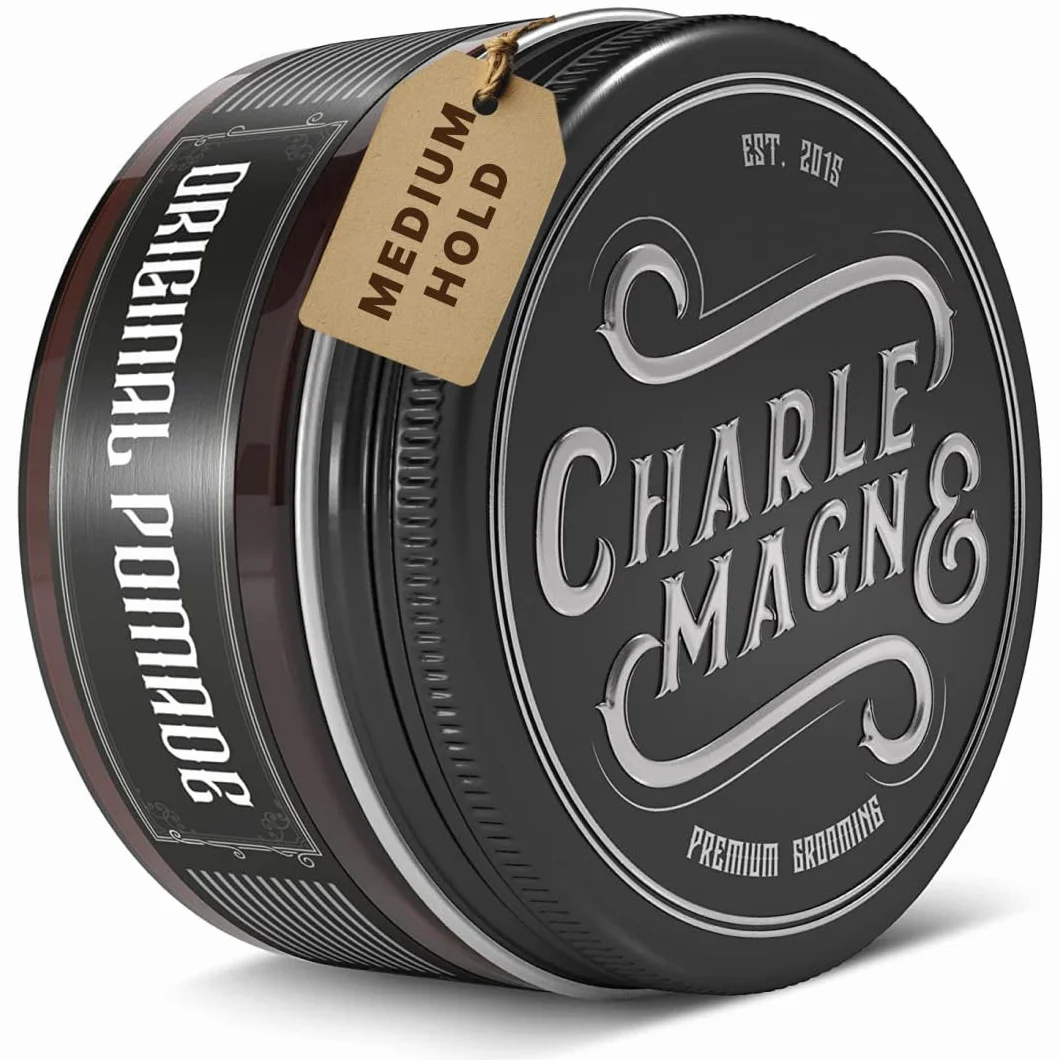 Pommade capillaire Charlemagne Original pour hommes - 100 ml - Crème coiffante à base d'eau pour cheveux masculins - fabriquée en Allemagne (100 g (Pack of 1), Tenue moyenne)