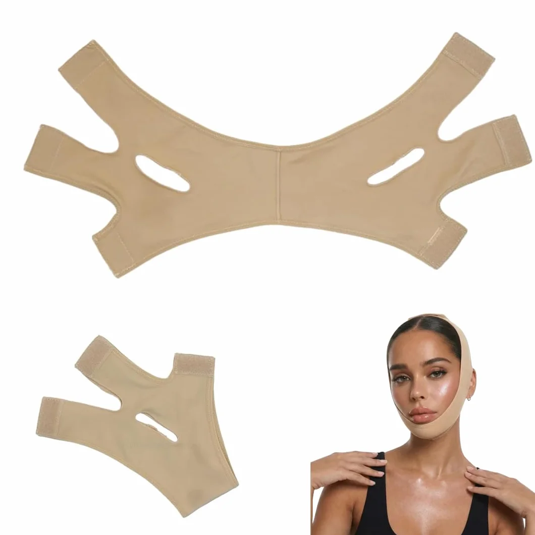 SweetLifty - Bande Raffermissante Pour Le Visage Bande Raffermissante pour le bas du visage, en tissu élastique et respirant, adaptée à tous