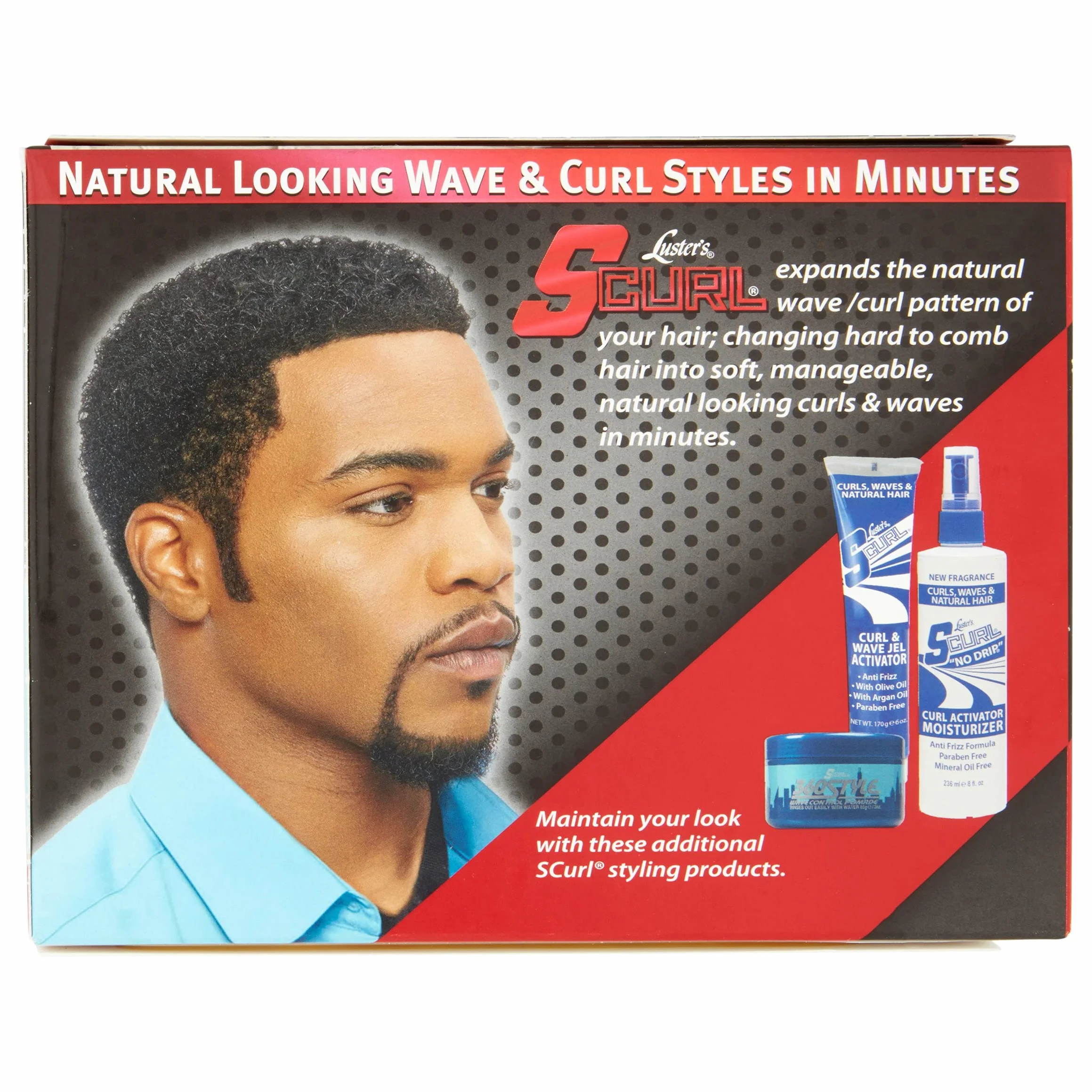 Lusters Scurl Texturiseur extra fort – Aspect naturel ondulé et coiffage